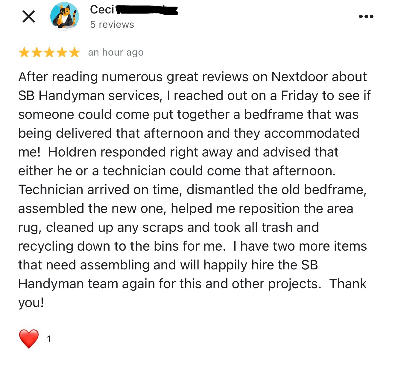 Another positive experience with a client 🌟
#handyman #handymanservices #santabarbara #goleta #carpinteria