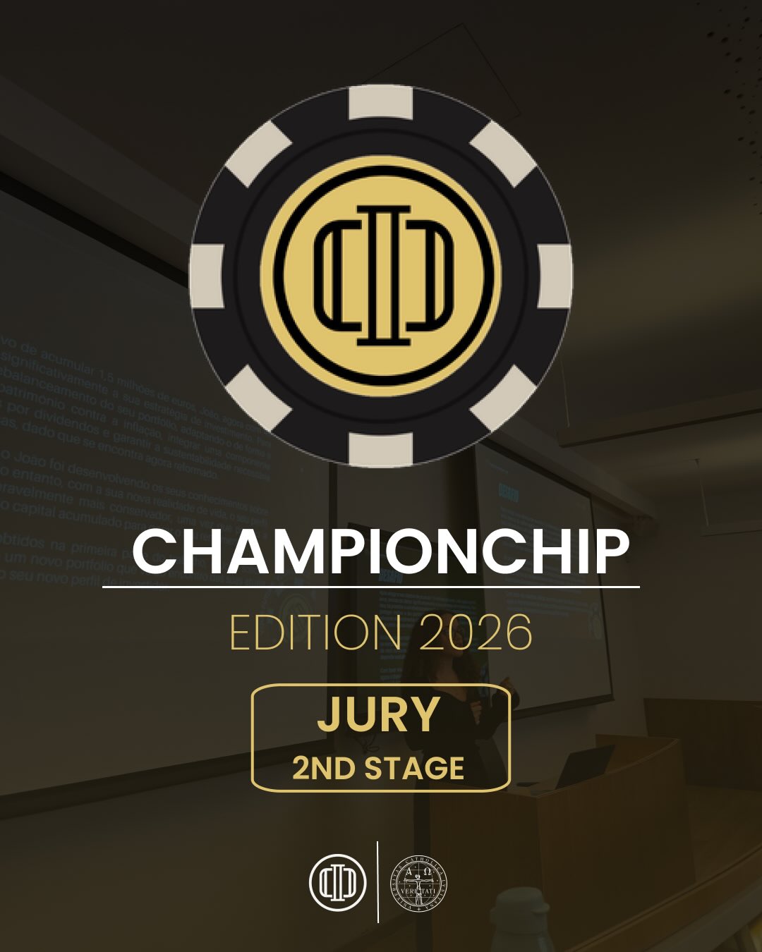 We are proud to present the jury for the final stage of ChampionChip 2026.
This decisive stage will be assessed by an outstanding panel of professionals whose experience spans portfolio management, wealth advisory, and academia:
Patrick Lambert, Senior Fixed Income Portfolio Manager at Edmond de Rothschild;
Vasilya Benfeito, Founder and CEO at Avrora Divitiae;
Gonçalo Faria, Associate Professor of Finance at CPBS;
Pedro Baldaia, Portfolio Manager and Head of Equities at Banco Carregosa.
Their extensive expertise and industry insight will bring the highest level of rigor to the evaluation of the finalists’ investment strategies and live pitches.
Católica Porto Investment Club
Your future. Your choice.