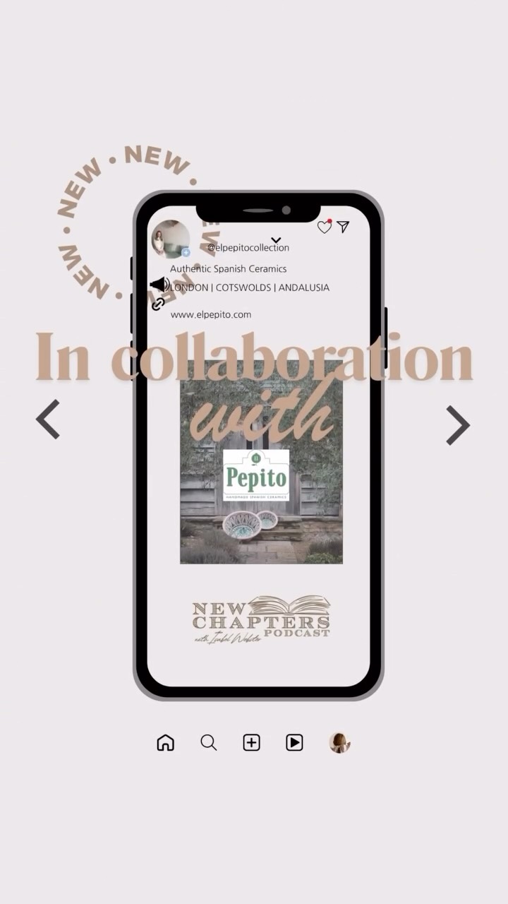 📣EXCITING NEWS 📣
For Season 2 of @newchapterspodcast with @isabelwebstertv I wanted to partner with a brand that reflects what this pod is all about - living with intention, evolving, and building something meaningful over time.
Founded by Kathryn Delevingne, @elpepitocollection works with traditional workshops in Granada to create pieces in bespoke colours and patterns - made slowly, sustainably, and true to their origins.
Their Andalusian-inspired homewares have been featured in @bazaaruk and @englishhomemag and can be found in the beautiful homes of @alicepalmerco and @carrielbjohnson as well as the iconic @thyme.england in the Cotswolds.
A brand built on heritage, craftsmanship, and quiet luxury - I couldn’t think of a more fitting partner for this next chapter 🤍
#newseason28thApril #collaboration #newchapterspodcast #elpepitocollection