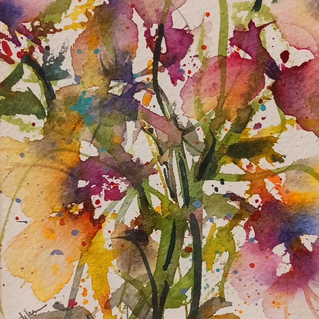 New lovely floral watercolors by Deb Vanden Bloomer! @deborahvandenbloomer