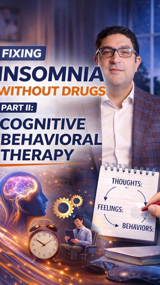 Fixing Insomnia without Drugs (Part II: Cognitive Behavioral Therapy).
Alex Hakim, MD is a board certified Sleep Medicine Physician discussing the importance of mindfulness for getting to sleep.
#insomnia #wellness #sleep #sleepapnea
