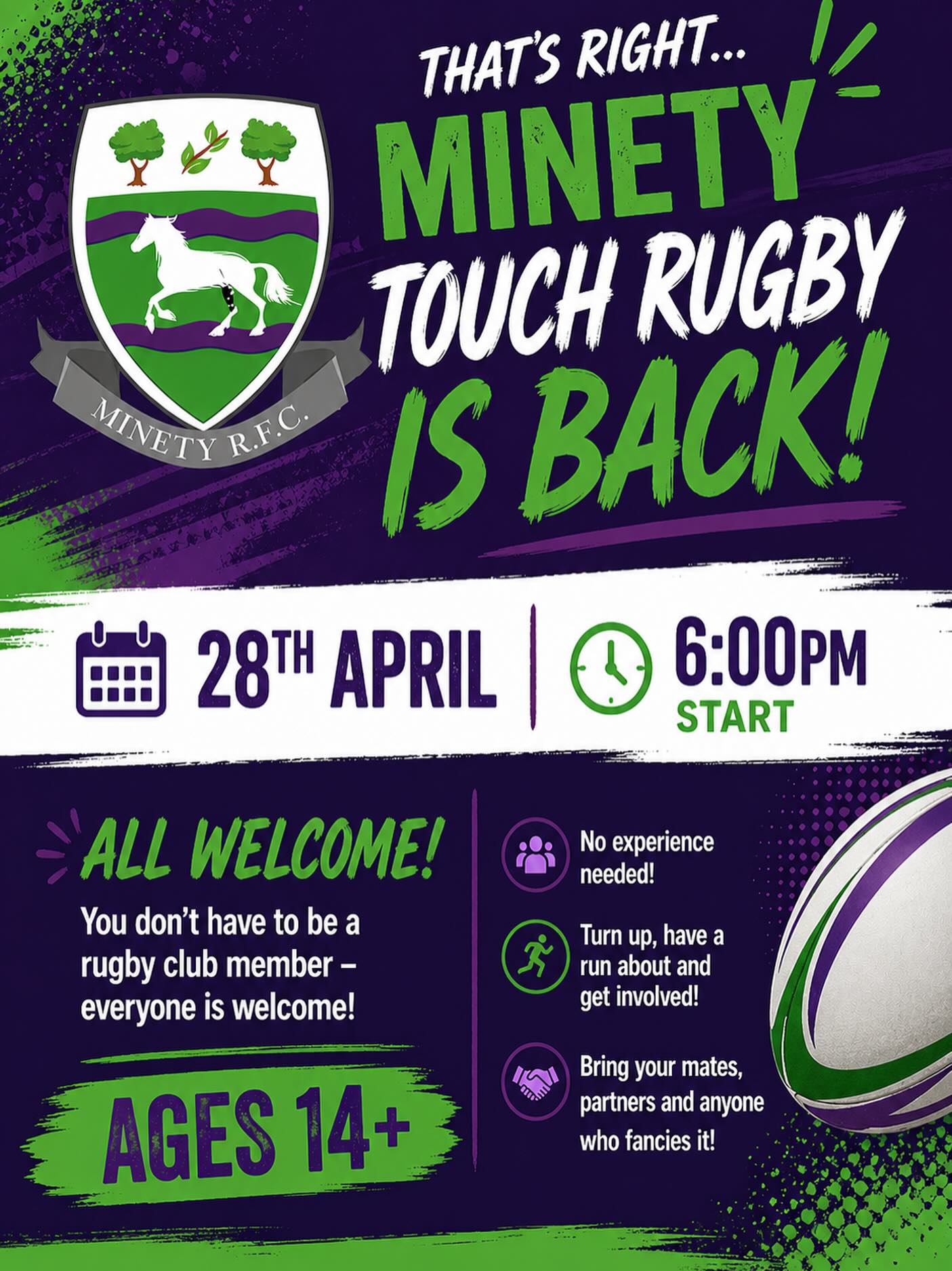 Get it in the diary!