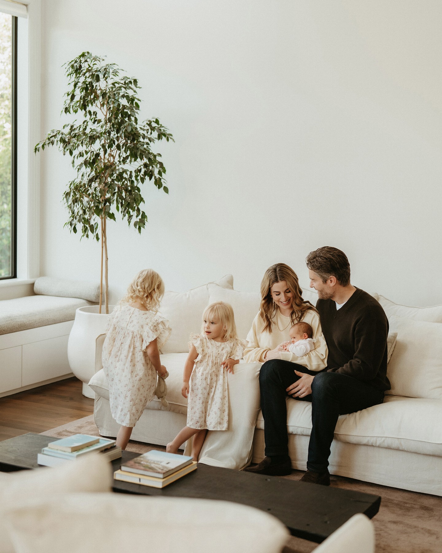 It was such a pleasure to be invited back into this beautiful family’s home to capture their newest little love ✨ Lifestyle sessions are about capturing your story as it is - slow, real moments at home, soaking up all that newborn magic 🤍