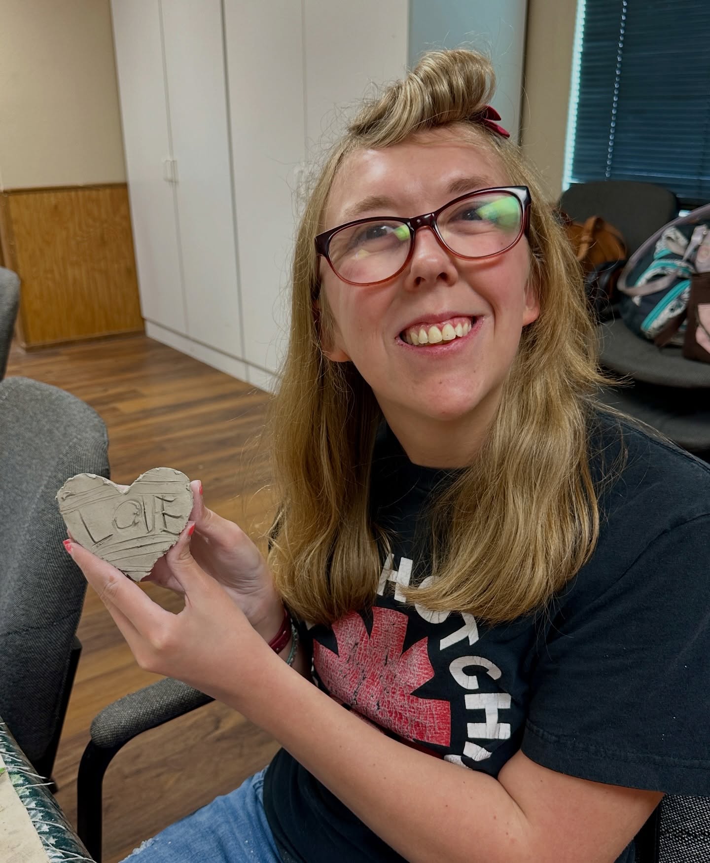 Clay Day fun with the Living Well Learning Center crew! I'm so lucky to have friends to share my creativity with! 💛🎨🌞