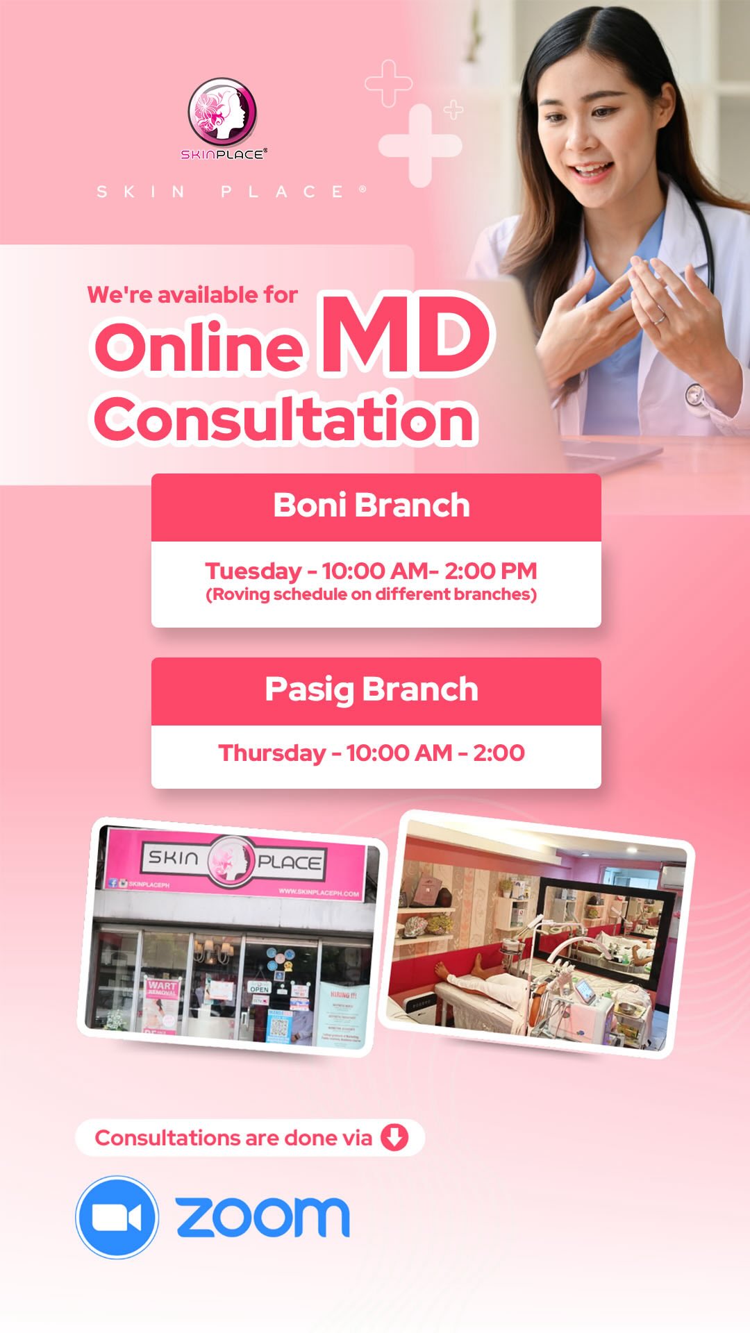 Skin Place Online MD Consultation provides a convenient and reliable way to address your dermatological concerns from the comfort of your home. Through this service, users can consult licensed dermatologists online, receive personalized treatment plans, and even get prescriptions delivered to their doorstep. This platform is designed to save time and make skincare more accessible, eliminating the need for in-person visits. Whether you’re dealing with acne or other skin conditions, Skin Place ensures professional, expert care tailored to your needs. #skinplace #skinplaceph #OnlineMD #OnlineConsultation