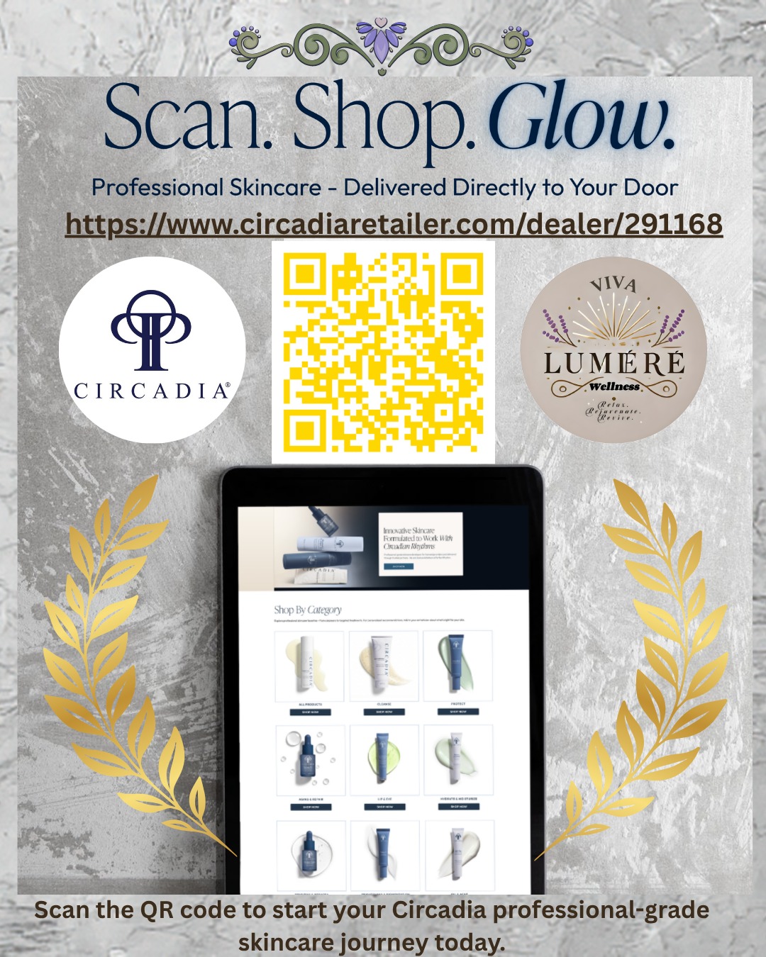 Forgot to grab something after your treatment? Or need to restock your home care before your next visit? ✨
Shop your favorite Circadia essentials anytime—whether it’s your Vitamin Veil Cleanser, Vitamin C Serum, or a thoughtful skincare gift for someone you love.
Simply scan the QR code or visit my direct shop: https://www.circadiaretailer.com/dealer/291168
Your professional-grade skincare, beautifully packaged and delivered right to your door 💛
#vivalumierewellness #circadiashop #circadia #professionalskincare #skincaregift
@circadia_california @mabellesalon