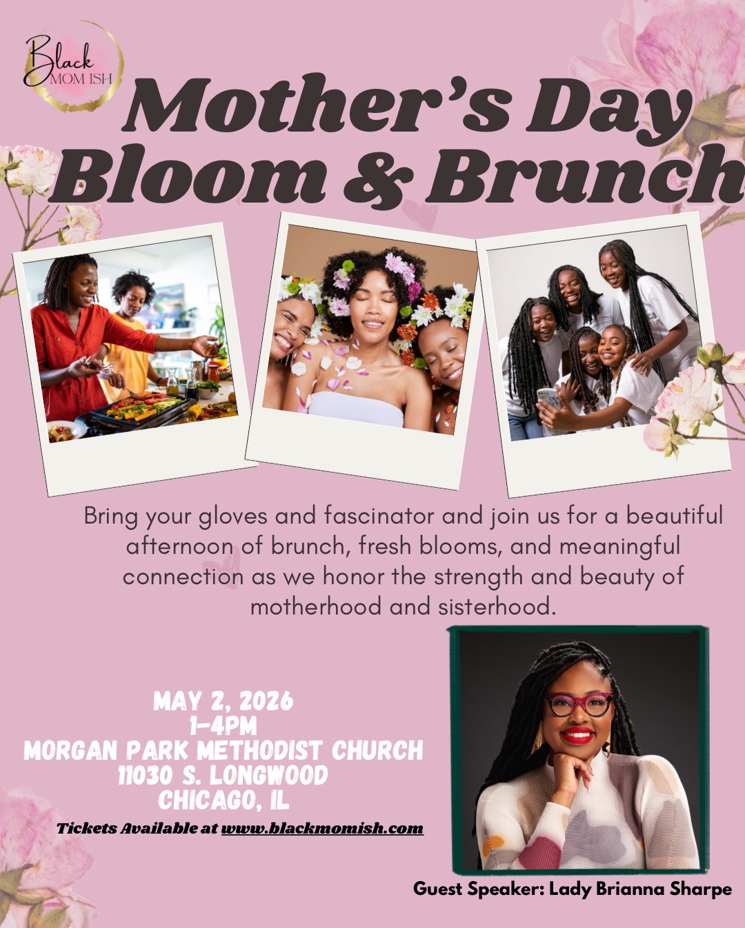 Tickets are going fast. You don’t want to miss this event filled with community, good vibes and sisterhood. Www.Blackmomish.com for tickets