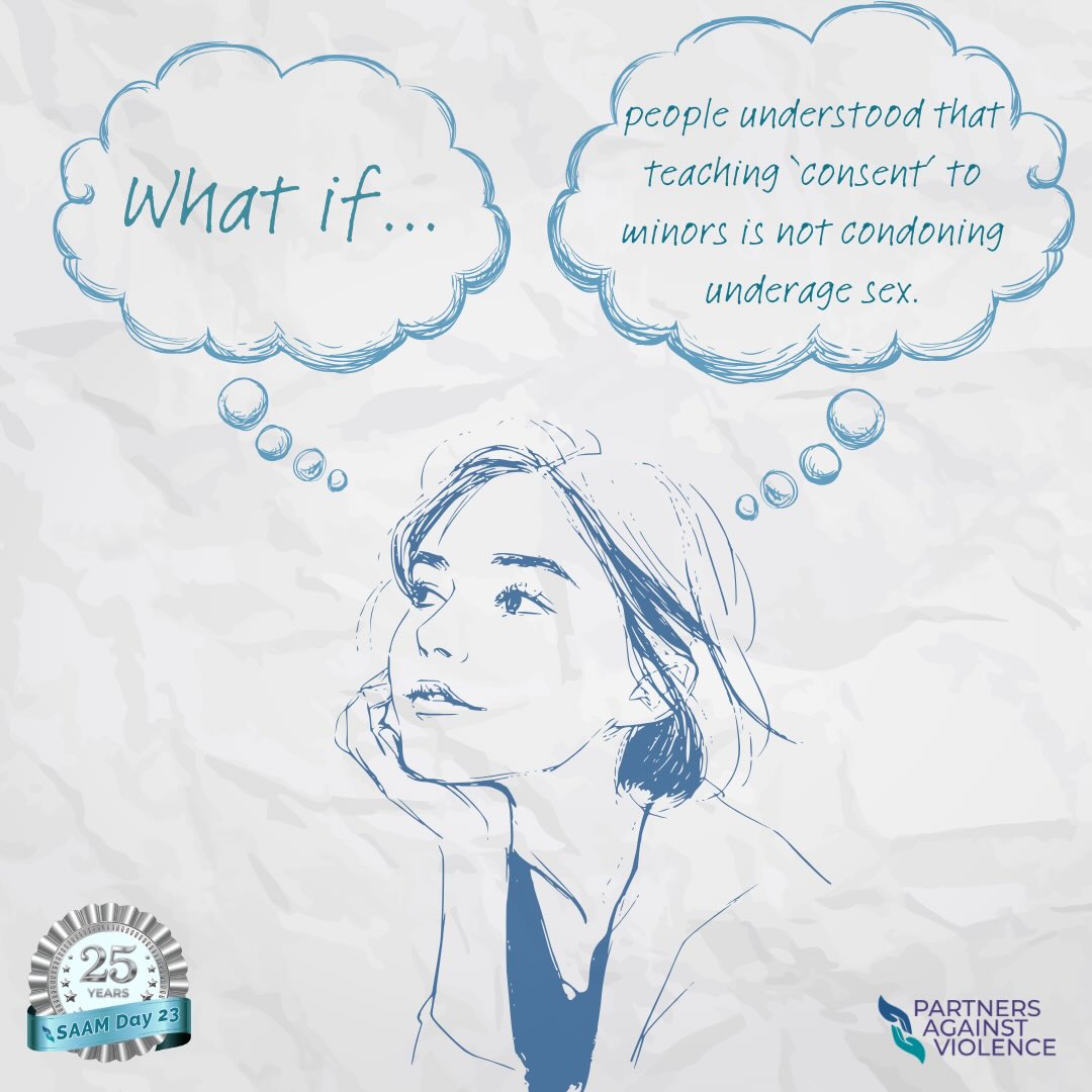 What if…teaching consent was part of curriculum? What if minors knew that engaging in sexual behaviors was illegal. What if child survivors knew that they didn’t consent? Would that help them speak up? Would under age sexual harm be reduced?
Tell us one way you teach the minors in your life about consent? #30daysofsaam2026 #day23 @nsvrc