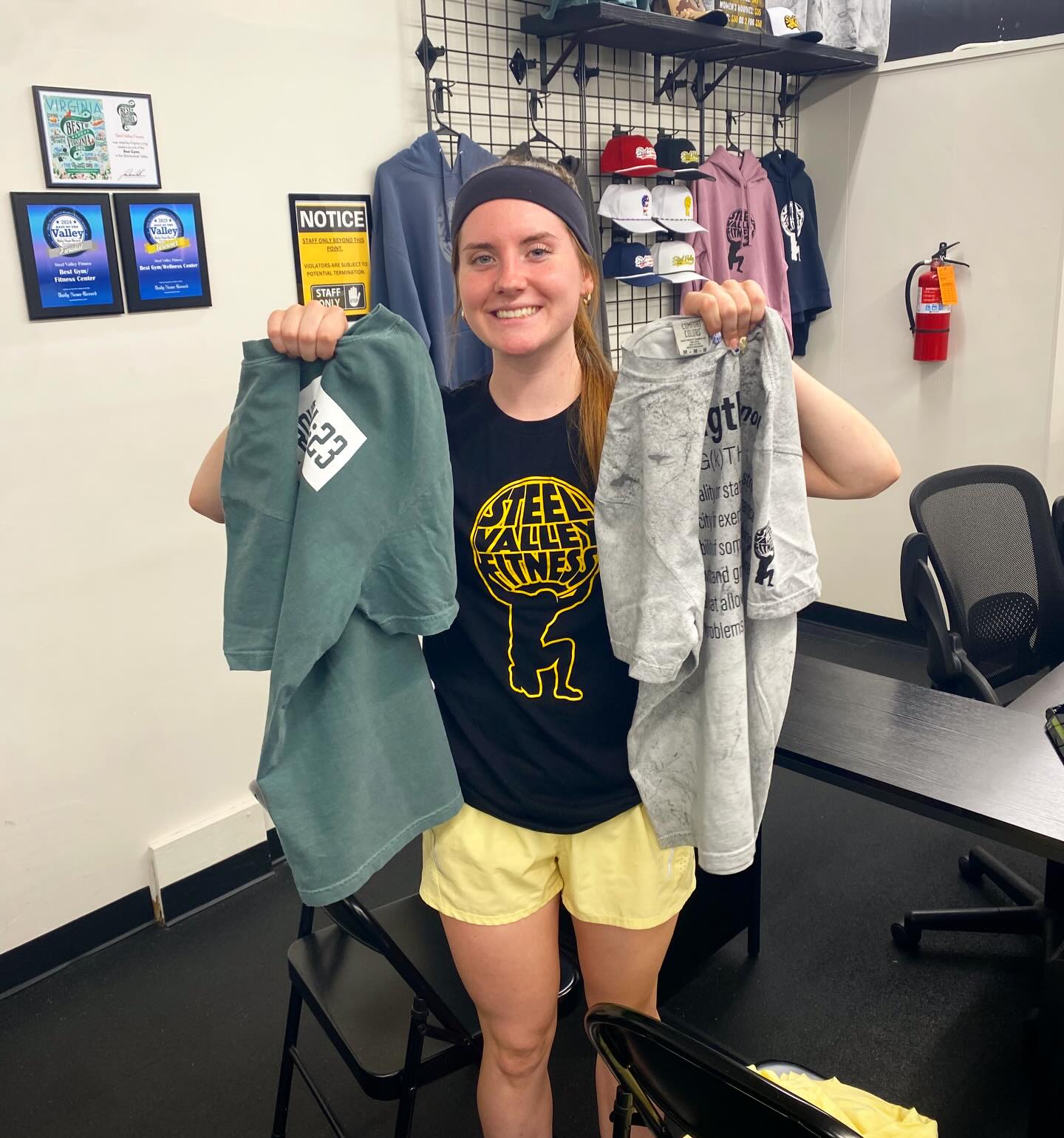 Ella is super excited, because our Faith + Fitness 2nd edition shirts are finally in! Stop by during staffed hours to get yours! And remember, if you did not purchase one during our presale we have a limited stock here at our facility and once they’re gone…they’re gone so don’t wait a second time and miss out!