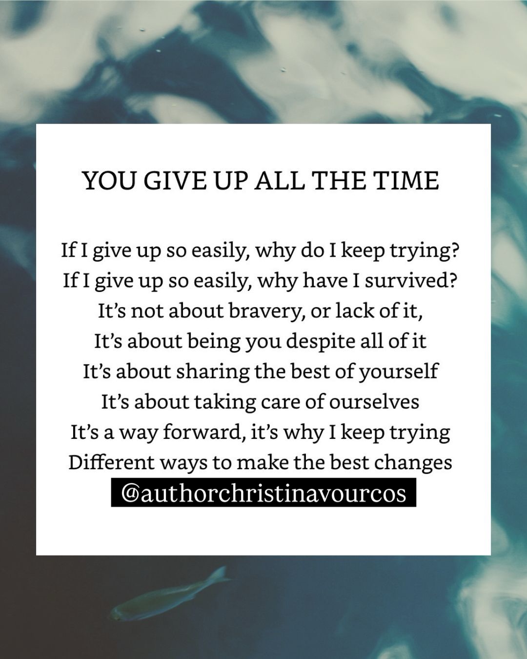 I used to replay this moment over and over...
Someone said that I give up all the time. It was in the heat of an argument, but it hurt. My mind hasnât let those words go, but the replay fades over time.
Reflection isnât always comfortable. Itâs supposed to be real. If youâre ready to look at your past with honestyâand then move forwardâthis collection is for you.
You need my Award-nominated poetry book, PONDERING REFLECTIONS.
You can find the book in several formats on Amazon or request a paperback through your local bookstore.
#GreekLatina #LymphomaSurvivor #PoetryBooks #IndieBooks #LatinxBooks