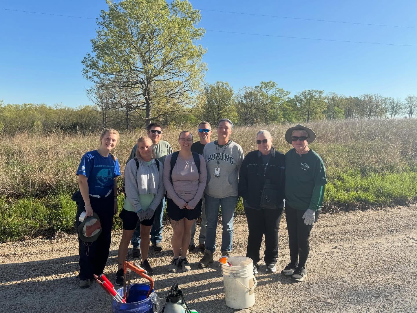 We were lucky to spend Earth Day with an awesome group of volunteers from Lakeside Book Company here at Earth’s Classroom!
They hiked our property alongside our AmeriCorps member, Taelor, helping locate invasive (exotic) species in the prairies so we can begin removing them. Early detection like this plays a big role in protecting native ecosystems.
Along the way, we made a few fun discoveries too...like bird nests (pictured), and even spotted some turtles and lizards!
We’re really grateful for their time and energy, and for choosing to spend their Earth Day supporting this work!