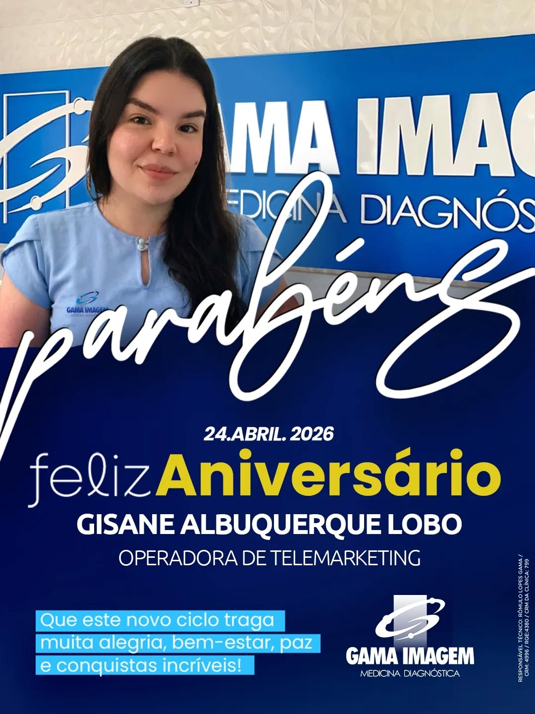 Feliz aniversário! 🎉 Que seu dia seja leve, especial e cheio de bons momentos. Que não faltem motivos para sorrir hoje e em todos os dias que estão por vir!