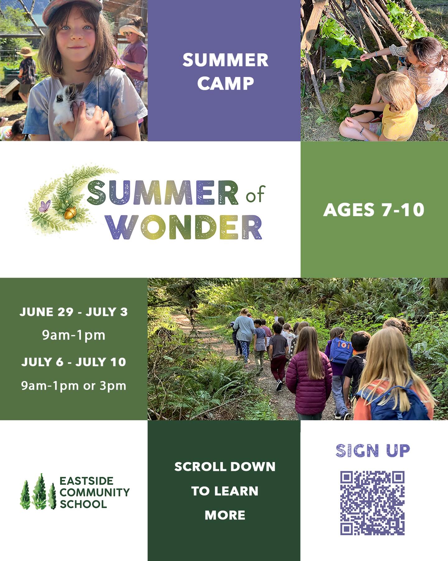 🌸🌿✨ Give your child a summer rooted in wonder, creativity, and connection. At Eastside Community School, our Waldorf-inspired, screen-free camps invite children to explore nature, build friendships, and spark their imagination through hands-on play, art, and outdoor adventure - creating memories that truly last.
✨Summer of Wonder Camp✨
Ages 7 - 10
Week One: Treasure Maps
Week One invites campers into a world of mystery and adventure. Throughout the week, children will follow clues, crack riddles, hunt for hidden treasures, and create their own outdoor treasure hunt games and maps, inspired by real and legendary treasure stories from cultures around the world.
Week Two: Forest Friends & Fairy Houses
Week Two deepens children’s connection to nature through imaginative play, music, and hands-on crafts. Campers will build fairy houses, play nature-themed games, and delight in a special visit from some forest friends, all while spending the day immersed in the magic of the natural world.
Click the link in our bio for more info or to sign-up!
#ECS #eastsidecommunityschool #waldorf #summercamp #issaquahkids