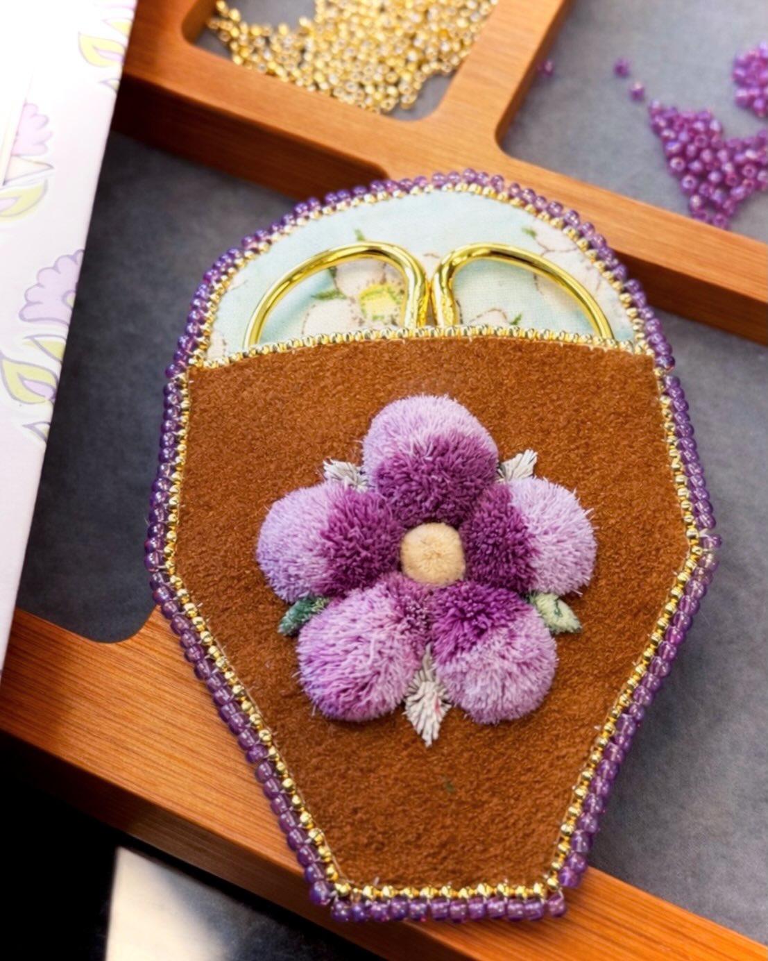 NFS~made with love,always 🌸
There’s something so special about creating little homes for our tools… pockets, scissor cases, and zipper bags that hold not just function, but beauty and care. This piece feels like that, a meeting of textures and teachings. The softness of caribou hair, the strength and grounding of moose hair, coming together in tufting that feels alive, like it’s gently blooming right in your hands.
I’ve been leaning into these purples and pinks lately, soft, vibrant, full of spring energy. I recently sent a gift box to one of my sisters filled with pieces made in these tones, some of her most dear colours. There’s something deeply fulfilling about gifting work made during workshops… each piece carrying the memory of learning, laughter, and time shared.
As the land begins to shift and the first flowers prepare to return, I feel that same excitement in my hands while I create. To be someone who gets to make beauty every day, to translate what I feel from the land into something tangible, it’s a quiet kind of joy I never take for granted.
#caribouhairtufting #tuftedcaribouhair #cariboutuft #caribouhair #caribouhairtuft