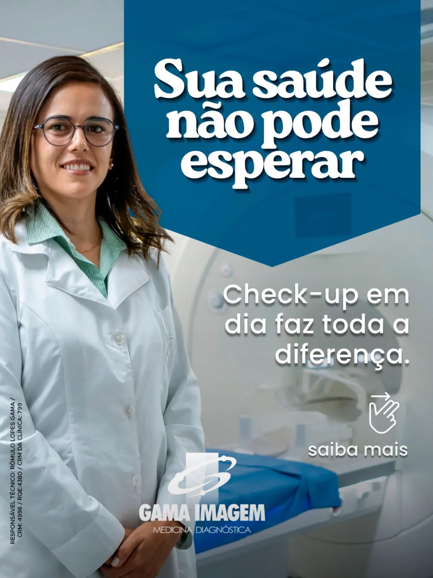Manter o check-up em dia é uma das formas mais importantes de cuidar da sua saúde.
Muitas vezes, o corpo dá sinais — e adiar exames pode atrasar diagnósticos e tratamentos que poderiam ser mais simples no início.
Exames de rotina, acompanhamento de doenças e investigação de sintomas não devem ficar para depois.
Quanto antes você cuida, maiores são as chances de um tratamento mais eficaz e tranquilo.
📲 Agende seus exames e cuide da sua saúde hoje.