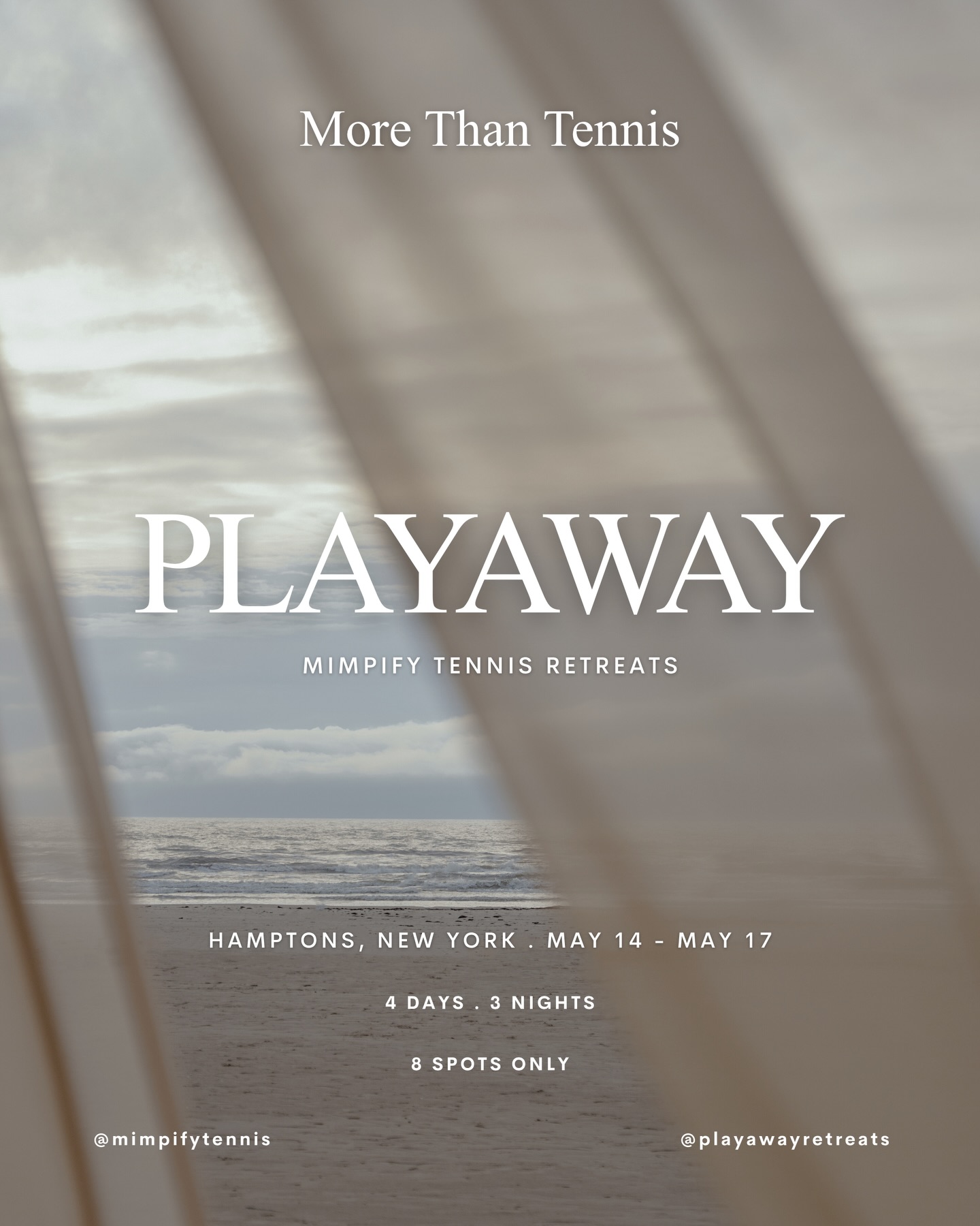 This first one is close to the heart 🤍🎾🏡
@playawayretreats A getaway from routine. A coming home to yourself. To just be and become. To Play. To dig deeper. To elevate your tennis with coaching from professionals that understand that it’s not just about what they know but how we tie that together with who you are and meet you where you are currently. To guide you back to balance full circle. And finally To be with others that want the same.
Led by former NCAA Division I & world ranked tennis professionals @bulgarianbuldogtennis & @hamptonsgirltennispro
Our very first retreat is happening this May 14 - May 15.
For a selected 8 individuals who are open and ready to reconnect, and level up their game effortlessly.
In The Hamptons
💥4 days 3 nights
🎾 12 hours of on court training in person with me and another amazing tennis professional (revealing soon..)
🏝️ Private Tennis Club
🏡 Private Hamptons Mansion
👩🏻🍳 Private Chef prepared meals
🍽️ Long dinner tables at highly rated restaurants
🧘🏻♀️ Morning wellness movement
Early Bird pricing just dropped.
Comment PLAY to apply for a spot and I’ll send you all the details personally ✨💪🏼🎾
#tennisgetaway #tennis #retreat #tennisretreat