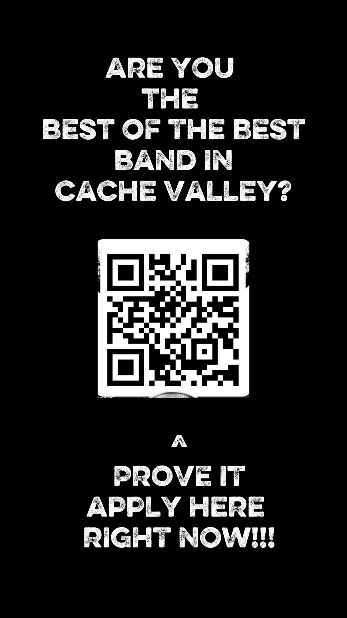 Cache Valley Bands… it’s time.
We’re looking for the BEST OF THE BEST 🎸🔥
Bands that bring energy. Presence. Something real.
Think you’ve got it?
Or know a band that does?
👇 Tag them below
📲 Scan the QR code or hit the link in our story to apply
@cachevalleybuzz @naomiontheclock
#CacheValleyMusic
#BattleOfTheBands
#LocalBands
#UtahMusicScene
#BestOfTheBest