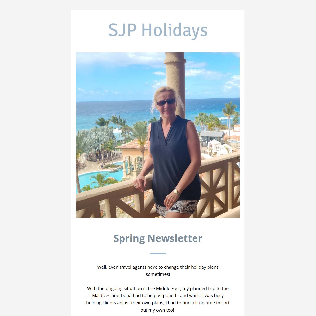"Even travel agents have to change their plans sometimes! 🌈
Maldives postponed, Tenerife and a double rainbow instead - and then straight off to Puglia. Not a bad alternative really.
Spring Newsletter out now - lots of travel inspiration inside.
Please have a read and share.
Link in bio!
SJP😊 x"
#SJPHolidays #DesignerTravel #TravelAgent #SpringNewsletter #Tenerife #Puglia #Japan #Canada#GreekIslands #RiverCruising#supportlocalbusiness #personaltraveladvisor #professionaltravelexpert #travelexpert #independenttravelagent #luxurytravelexpert #northamptonshirebusiness #thrapston #oundle #thrapstonbusiness