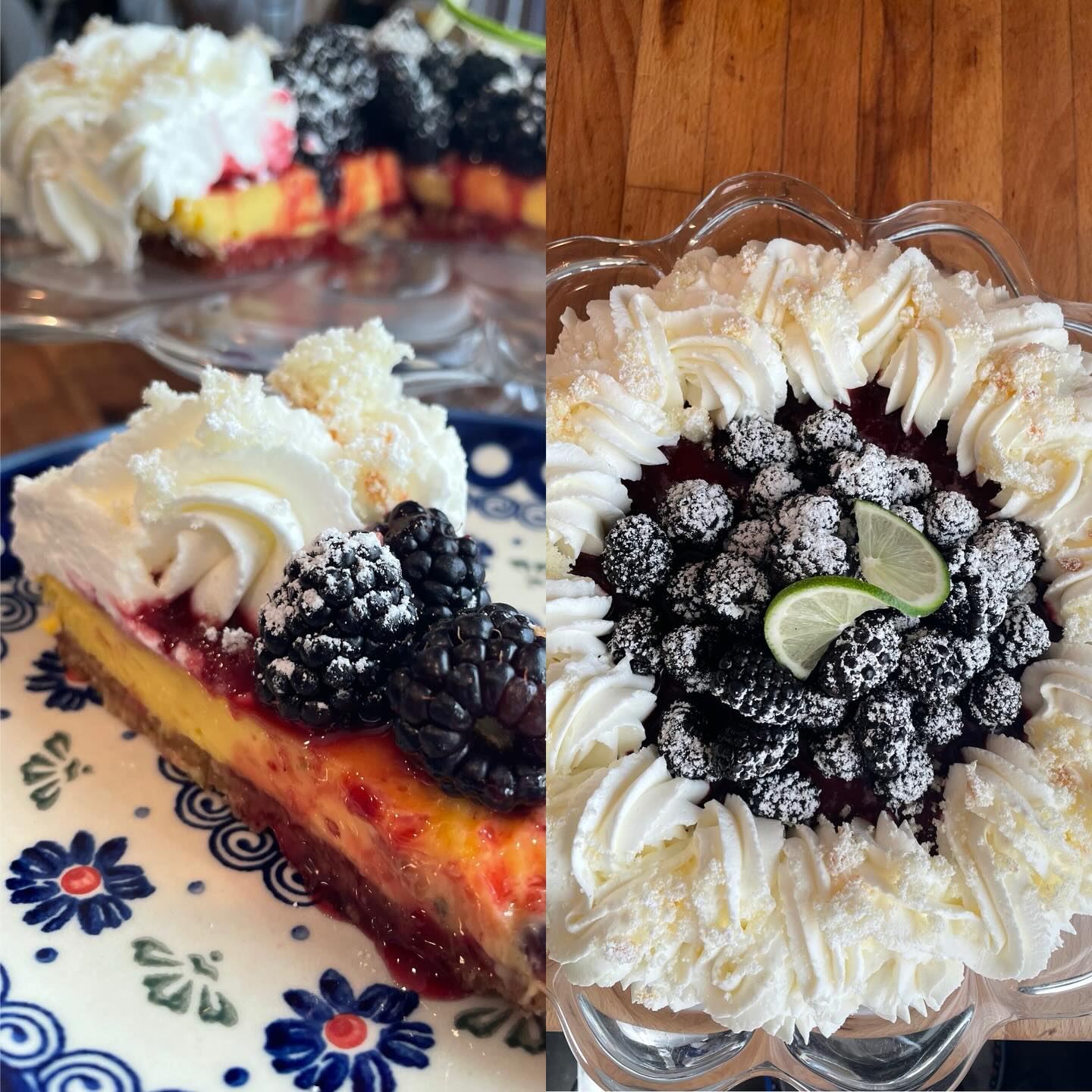 So good, so good, so good…Sweet Caroline Blackberry lime pie#sweetcaroline #sweetkaroline