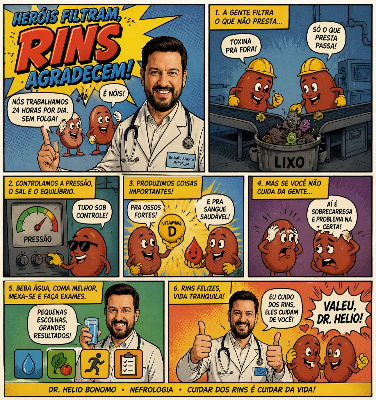 Cuide da sua saúde renal!