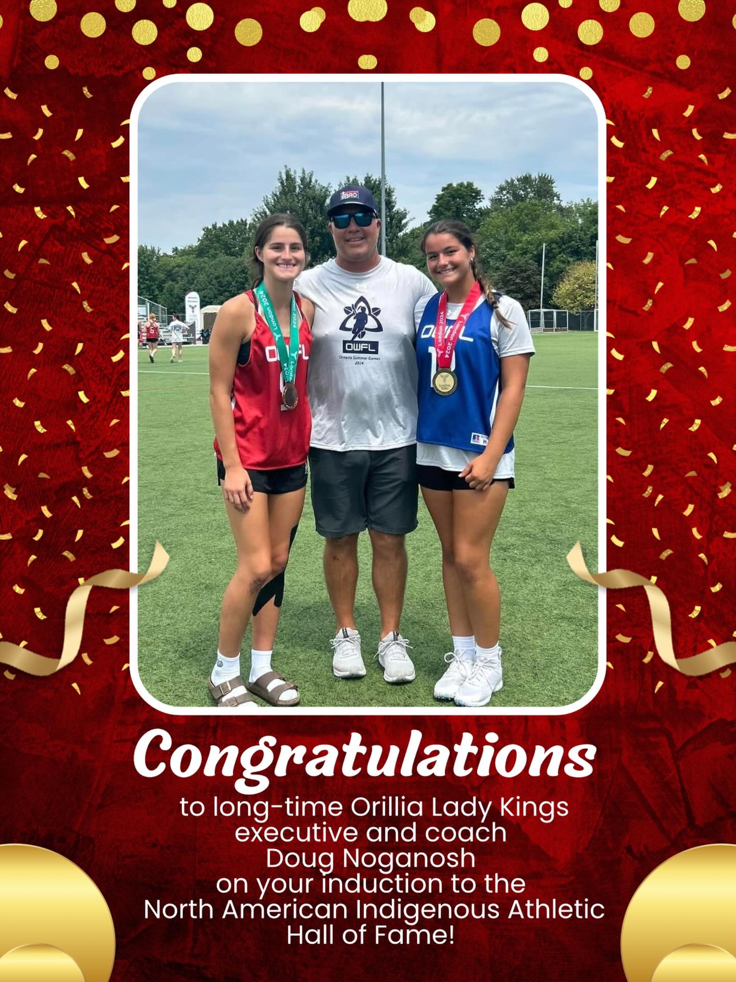 The Orillia Lady Kings would like to wish huge congratulations to our own Doug Noganosh on his induction into the North American Indigenous Athletic Hall of Fame! 🥍 🏆
Doug is being honoured as part of the 2007 Iroquois Nationals team, who captured silver at the World Indoor Lacrosse Championships 🥈
We are incredibly proud to celebrate this well-deserved recognition. Your leadership, commitment, and love of the game continue to inspire our entire Lady Kings family.
Coungratulations on this incredible honour! 👏
#lacrosse #lacrossefamily #orillialadykings #OLK #laxlife