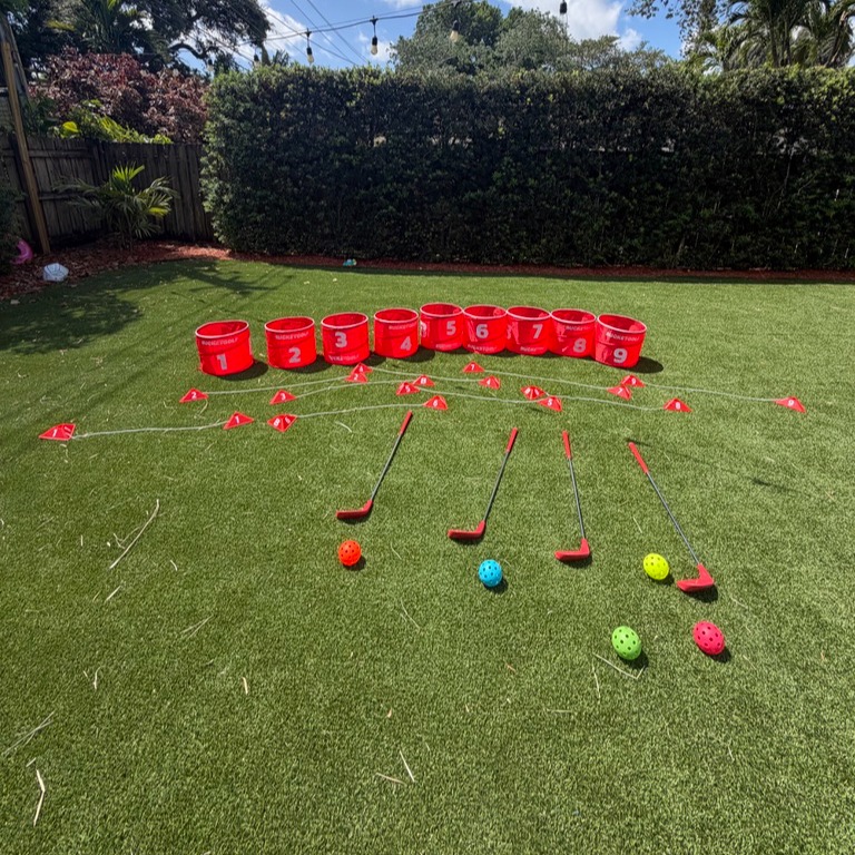 Call or Text 954-408-1881 - Bucket Golf or Bucket Pong Rentals. Setup a 9 hole course with friends. Or setup a cup pong style game. 6 bucks vs 6 buckets. 1 vs 1 or 2 vs 2. Super fun for any kind of corporate event, birthday, school event or just adults wanting to have fun! Catering from Miami- Fort lauderdale - West alm beach - Naples - orlando - tampa #golfrentals #golfgame #golfpartyrentals #bucketpong #bucketpongrentals