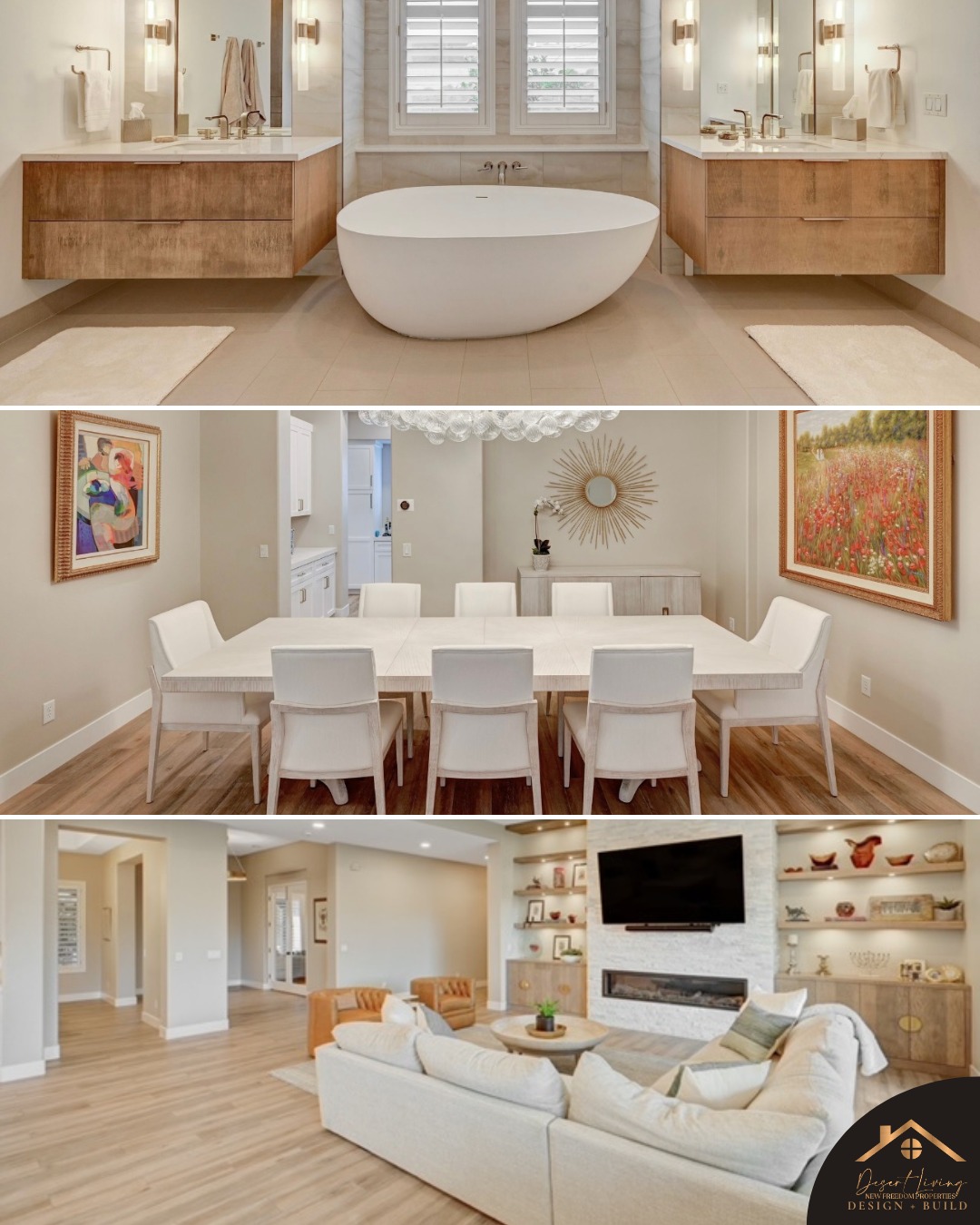 When everything comes together the right way. Layout, finishes, and flow all aligned.
#desertliving #NewFreedomProperties #LasVegasHomes #VegasHomes #InteriorDesign #HomeUpgrade #KitchenDesign #BathroomDesign #ModernHome #CustomLiving @lujoridesigns
