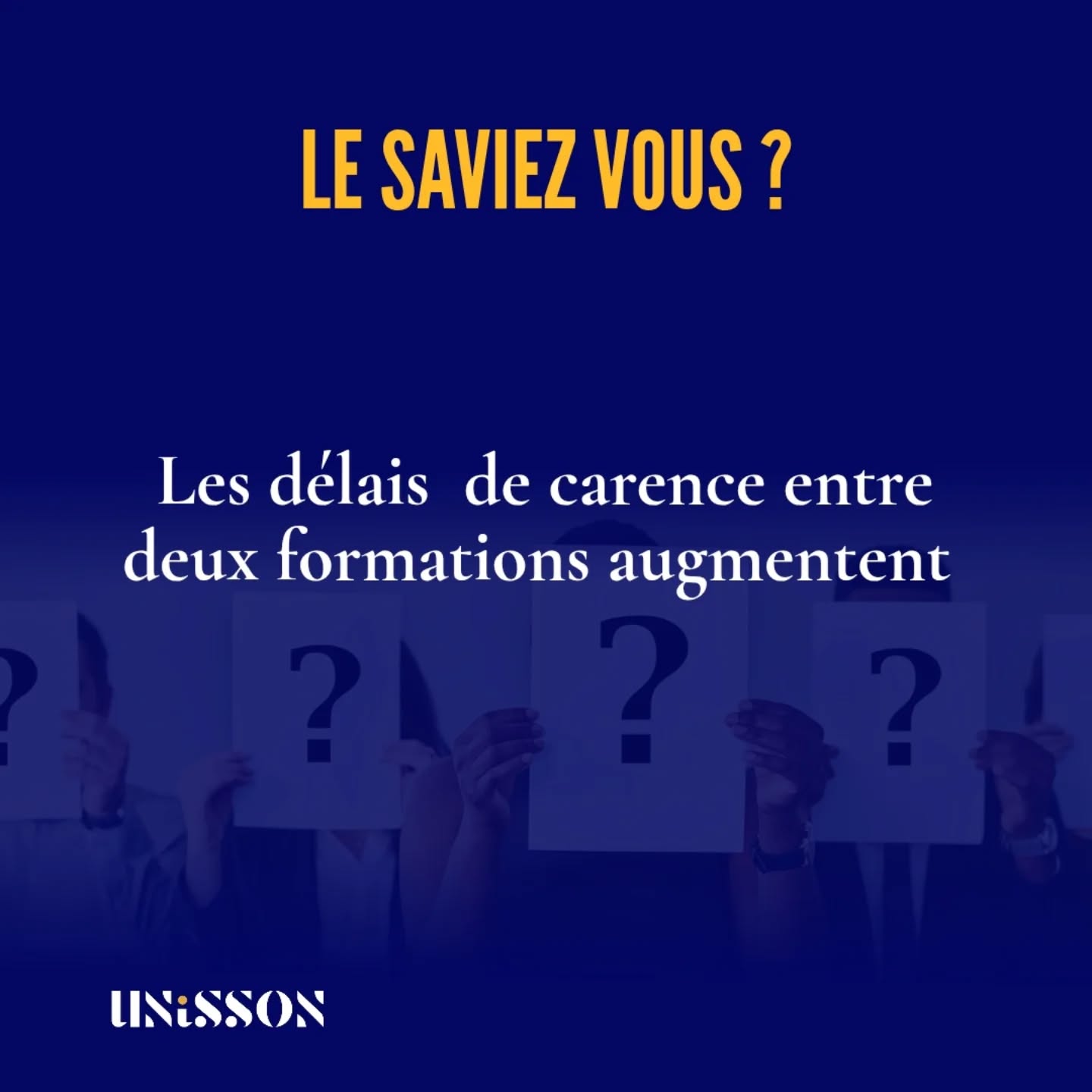 Le saviez-vous?
Les délais de carence augmentent.
Pour plus d'informations: site de @afdas_opco