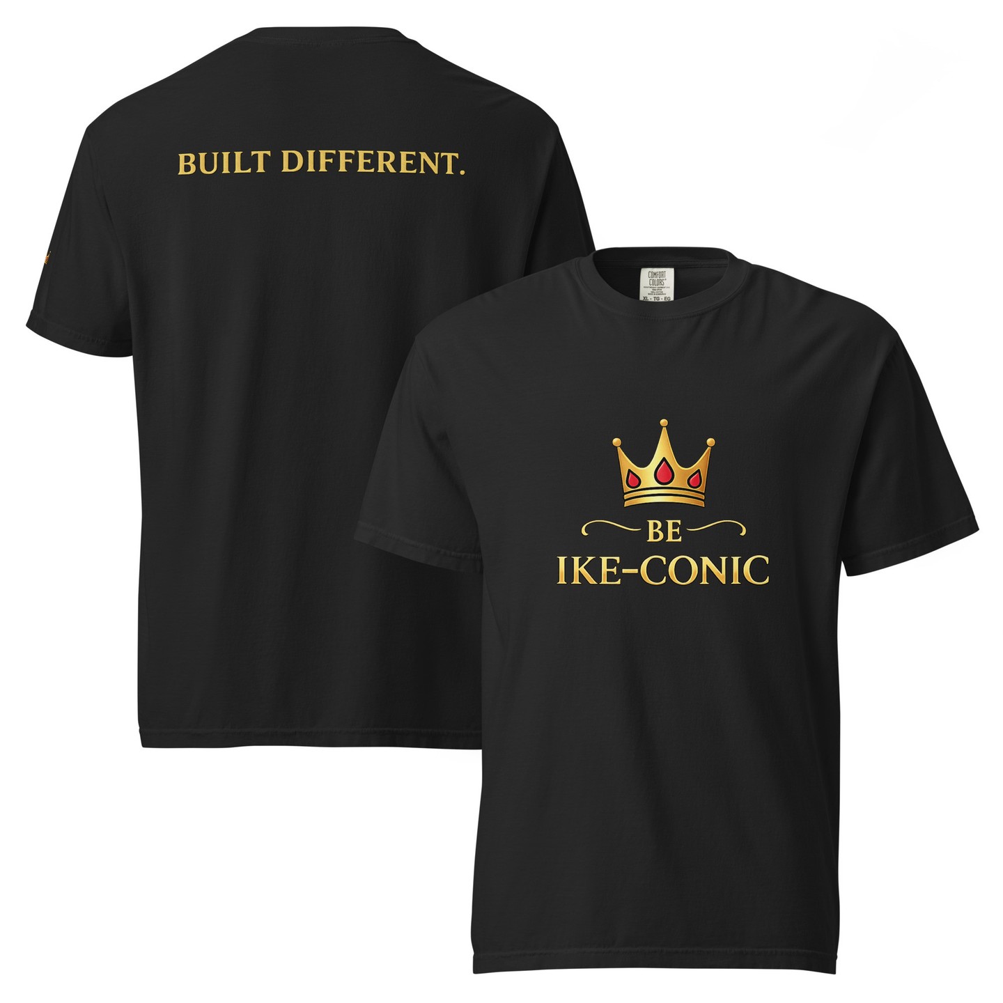 Built different. Wear different. The Be Ike-Conic “Built Different” Heavyweight Tee — garment-dyed, heavyweight, relaxed fit with signature crown and bold back text. Tap the link in bio to shop. Link in Bio
#BuiltDifferent #BeIkeConic #OOTD #PremiumTee #GarmentDyed #NewArrival #MensStyle