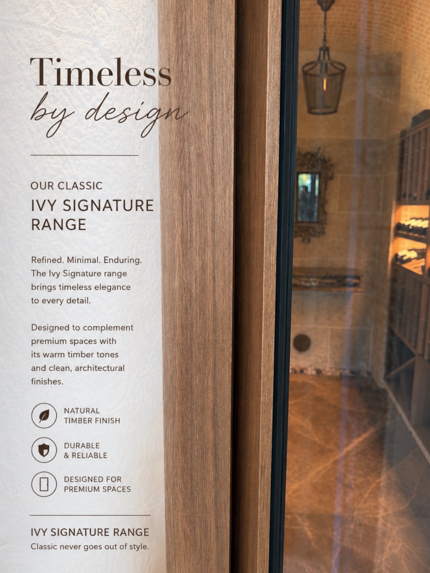Designed with warm timber finishes, clean lines & enduring craftsmanship, this range was created to complement luxury interiors and statement wine spaces. 🍷
Minimal. Elegant. Built to last.
Australian owned & manufactured 🇦🇺
Custom made to suit your space.
#ThermalGlass #WineCellarDesign #LuxuryInteriors #CustomWineCellar #ArchitecturalDesign LuxuryHomes WineRoom TimberDesign ThermalGlassProducts InteriorInspo ClassicIvySignatureRange