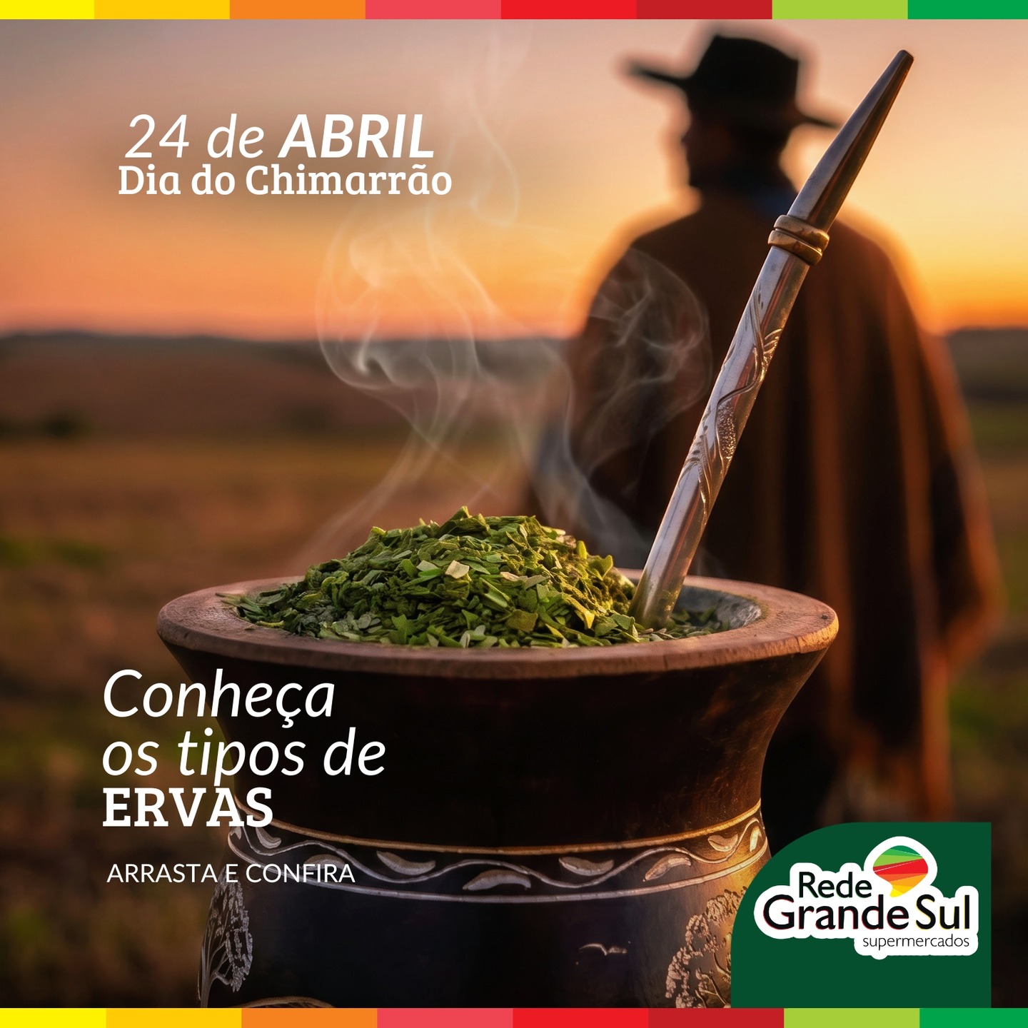 🧉 Dia do Chimarrão – 24 de abril
Aqui no Sul, o chimarrão não é só uma bebida… é tradição, parceria e aquele momento de pausa que conecta a gente com quem importa 💚
Seja no trabalho, em casa ou na roda com os amigos, o bom e velho mate sempre está presente — esquentando não só a água, mas também o coração dos gaúchos 🇧🇷
E claro… não pode faltar aquela erva de qualidade, água na temperatura certa e um bom papo pra acompanhar!
👉 Passe aqui na Rede Grande Sul e garanta tudo para o seu chimarrão perfeito:
✔️ Ervas selecionadas
✔️ Cuias e bombas
✔️ Acessórios para manter a tradição viva
🛒 Porque chimarrão bom é aquele compartilhado!
Feliz Dia do Chimarrão! 🧉💚
#DiaDoChimarrão #TradiçãoGaúcha #Chimarrão #CulturaGaúcha #Supermercado #OfertasDaSemana