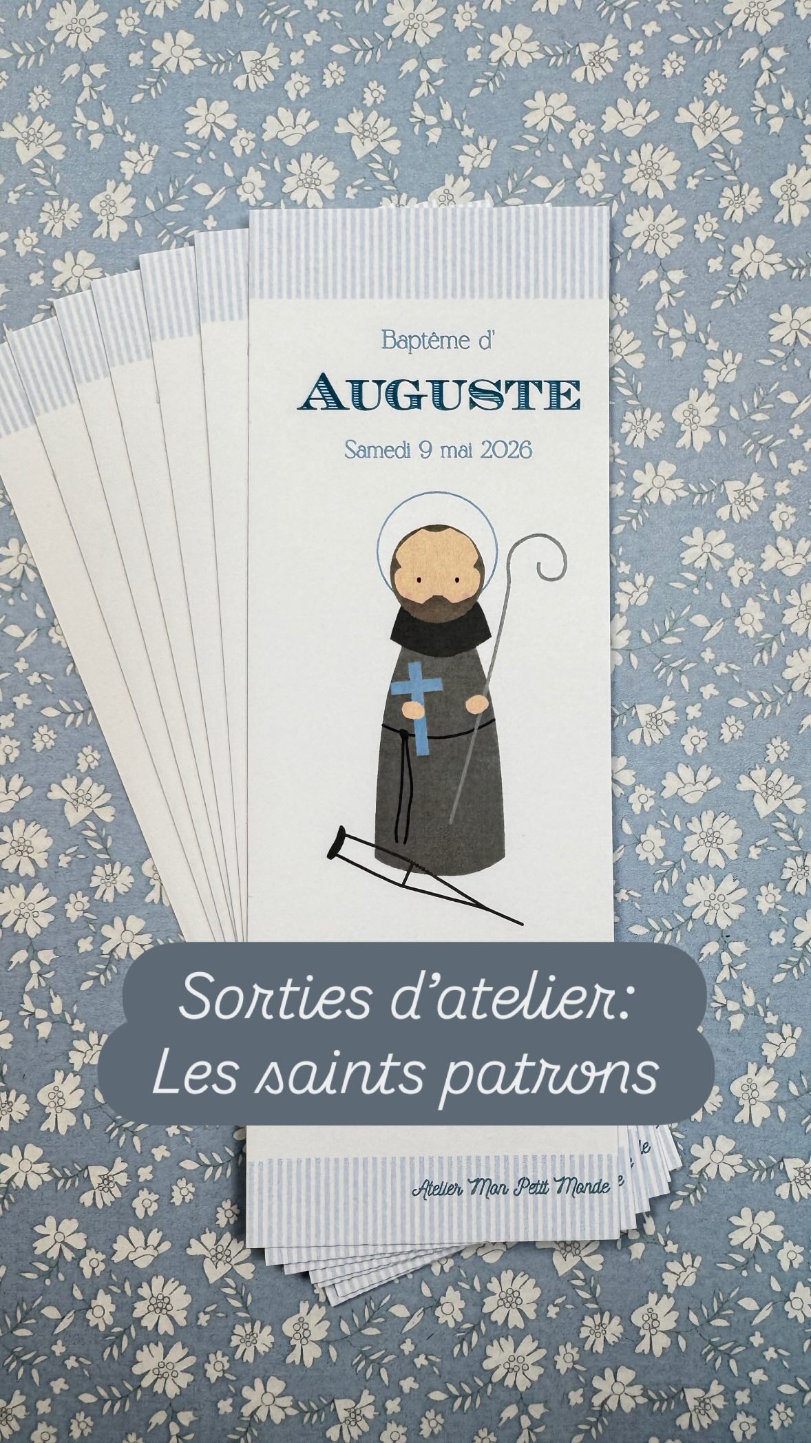 Dans la famille des sorties de la semaine, je demande les saints patrons !
Azélie, Léon, Elise, Capucine, Clovis, Albane, Auguste et Valentine ont quitté l’atelier hier 💛
Ces jolis dessins naïfs arrivent chez vous pour accompagner vos enfants
Sur des affiches, des signets ou des livrets de célébration: leurs vies sont inspirantes 🕊️
et inspirent souvent les futurs parents dans leurs choix de prénoms
#prenom #bapteme #papeterie #illustration #cadeau