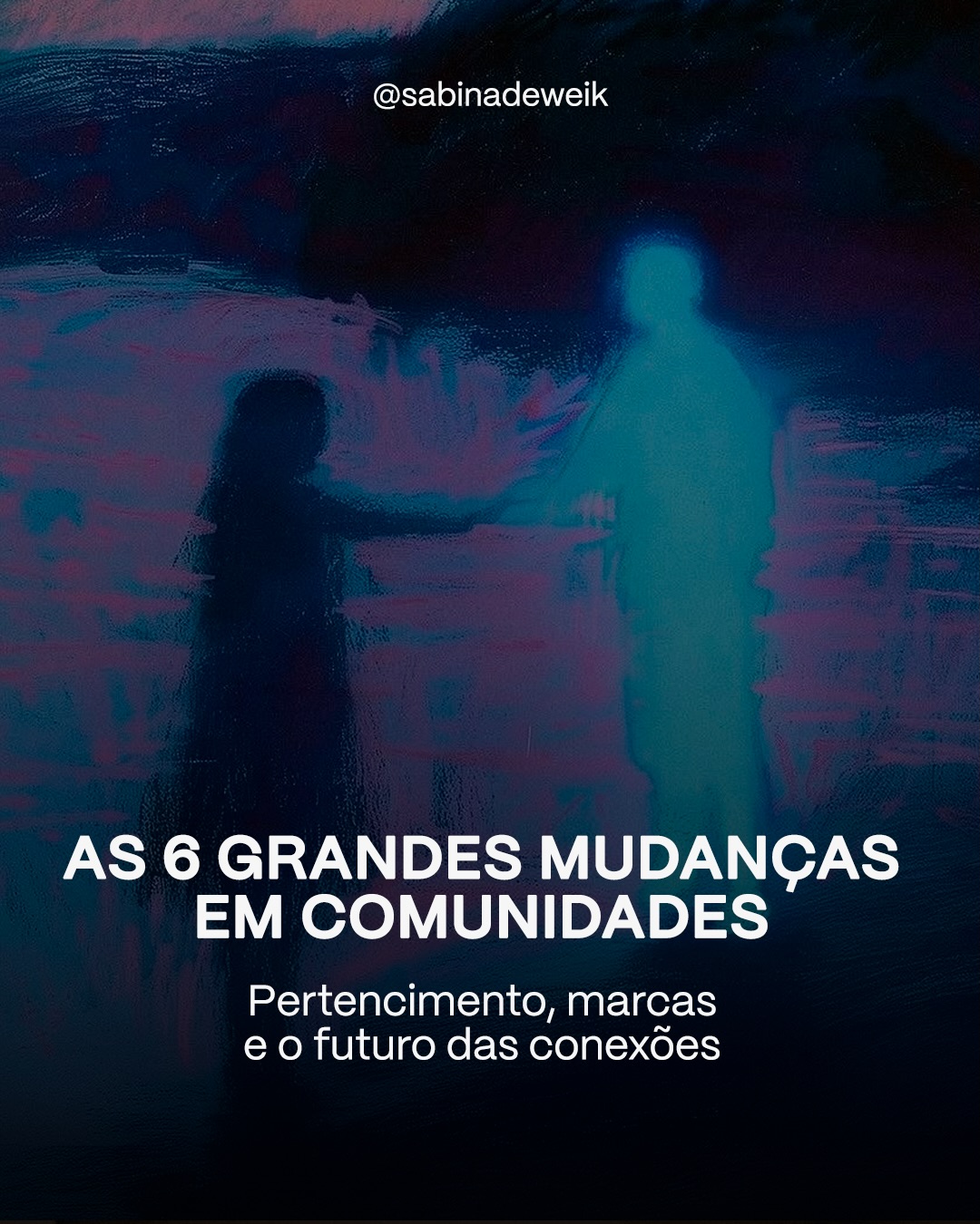 Durante anos, acreditamos que escalar atenção era suficiente. Mas atenção não cria vínculo e, sem vínculo, não existe lealdade, nem cultura, nem futuro sustentável.
O que está emergindo é uma mudança profunda: de audiência para pertencimento. De alcance para relação. De conteúdo para conexão.
Em um mundo saturado de informação, comunidades se tornam o último espaço onde ainda existe significado.
E talvez essa seja a grande virada: ao invés de construir mensagens, a potência está em construir lugares onde as pessoas querem estar.
Porque, no fim, a tecnologia escala tudo. Menos a conexão humana.
#SabinaDeweik #saudesocial #comunidade#futuro#tendencias