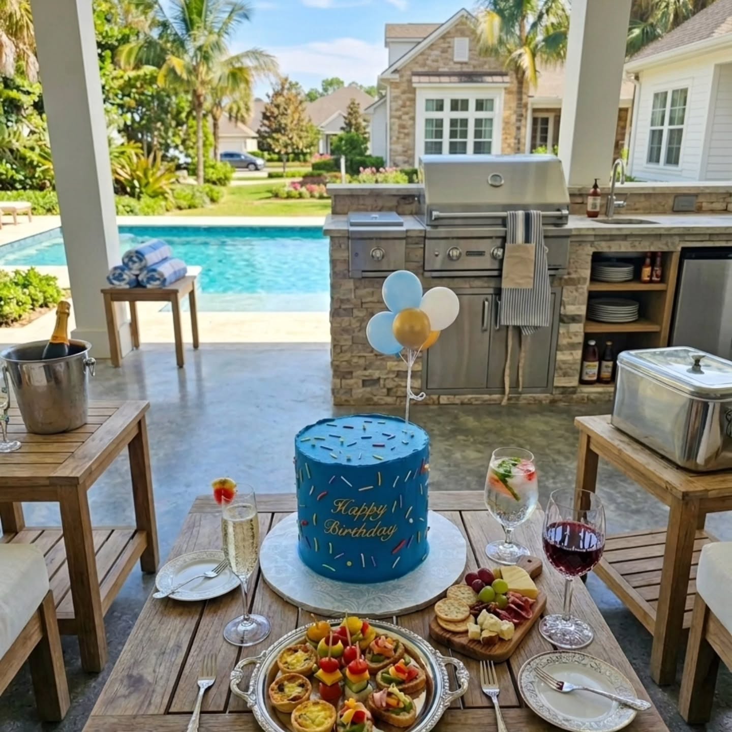 birthday cake for a casual pool party
#poolparty #cake #birthdaycake