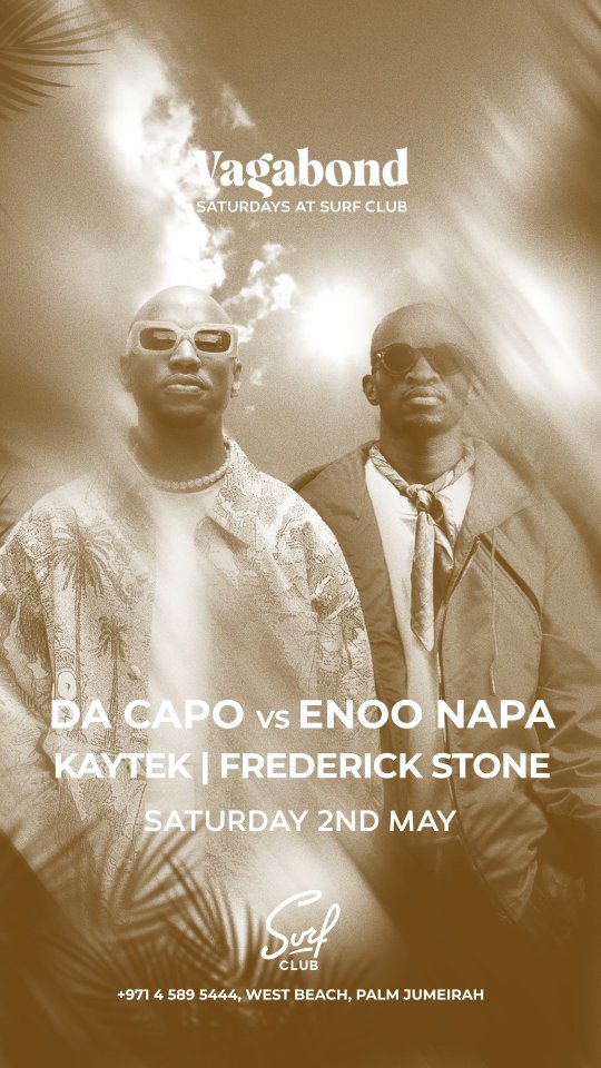 @dacaposa & @enoonapa headline Surf Club, this Saturday 2nd May, joined by @kay_tek & @frederickstonedj
A full room.
The energy from start to finish.
This is the one.
#SurfClubDubai #OnlyForWanderers