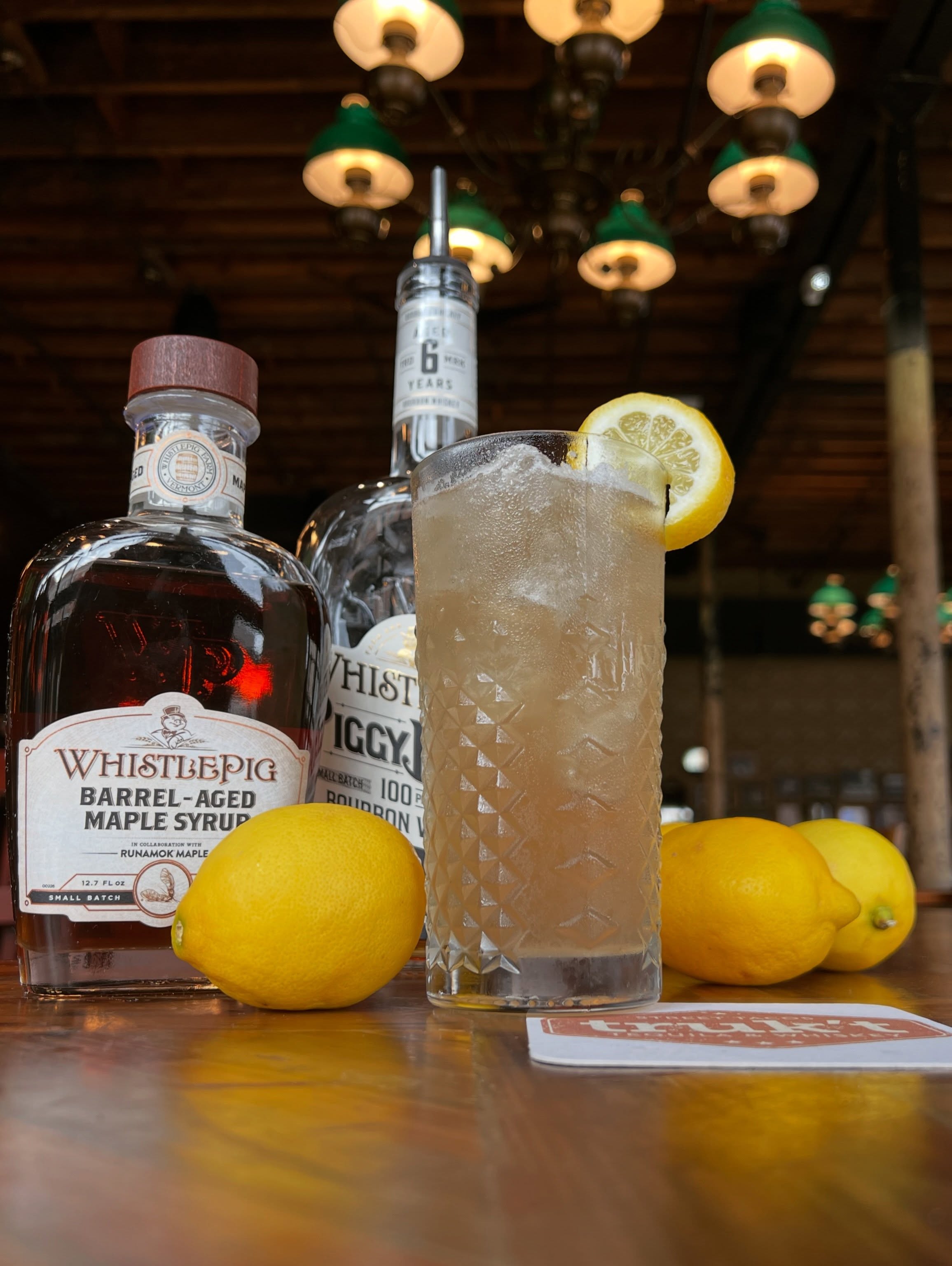 W.T.F. – weekly truk’t feature
LAVENDER MAPLE BOURBON LEMONADE – WhistlePig PiggyBack bourbon, lemon juice, WhistlePig maple syrup, lavender syrup, lemonade.
Available through 5/3.