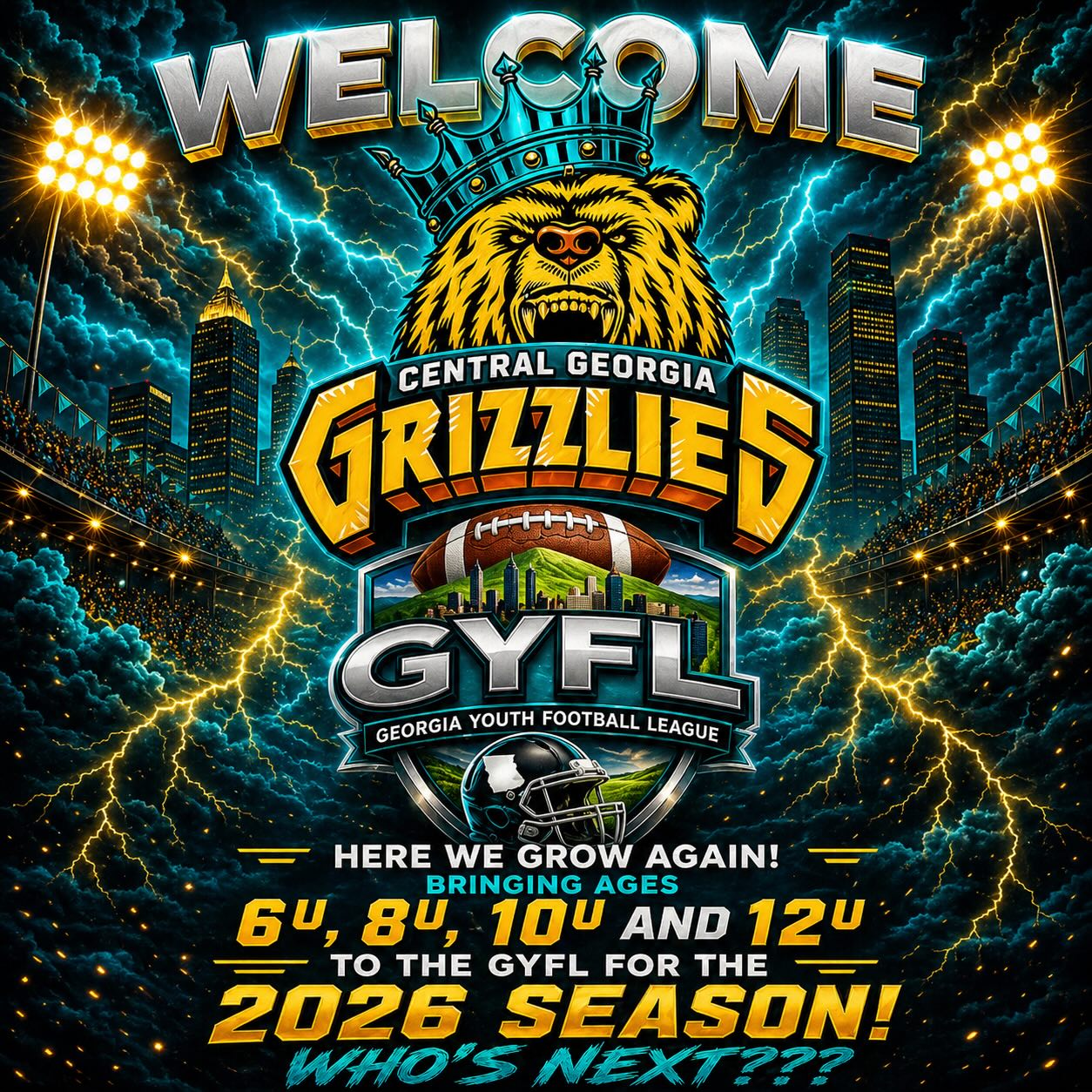 Here we grow again #GYFL would like to welcome to the family @cggrizzliesfootball!!!
“We Are The Standard”