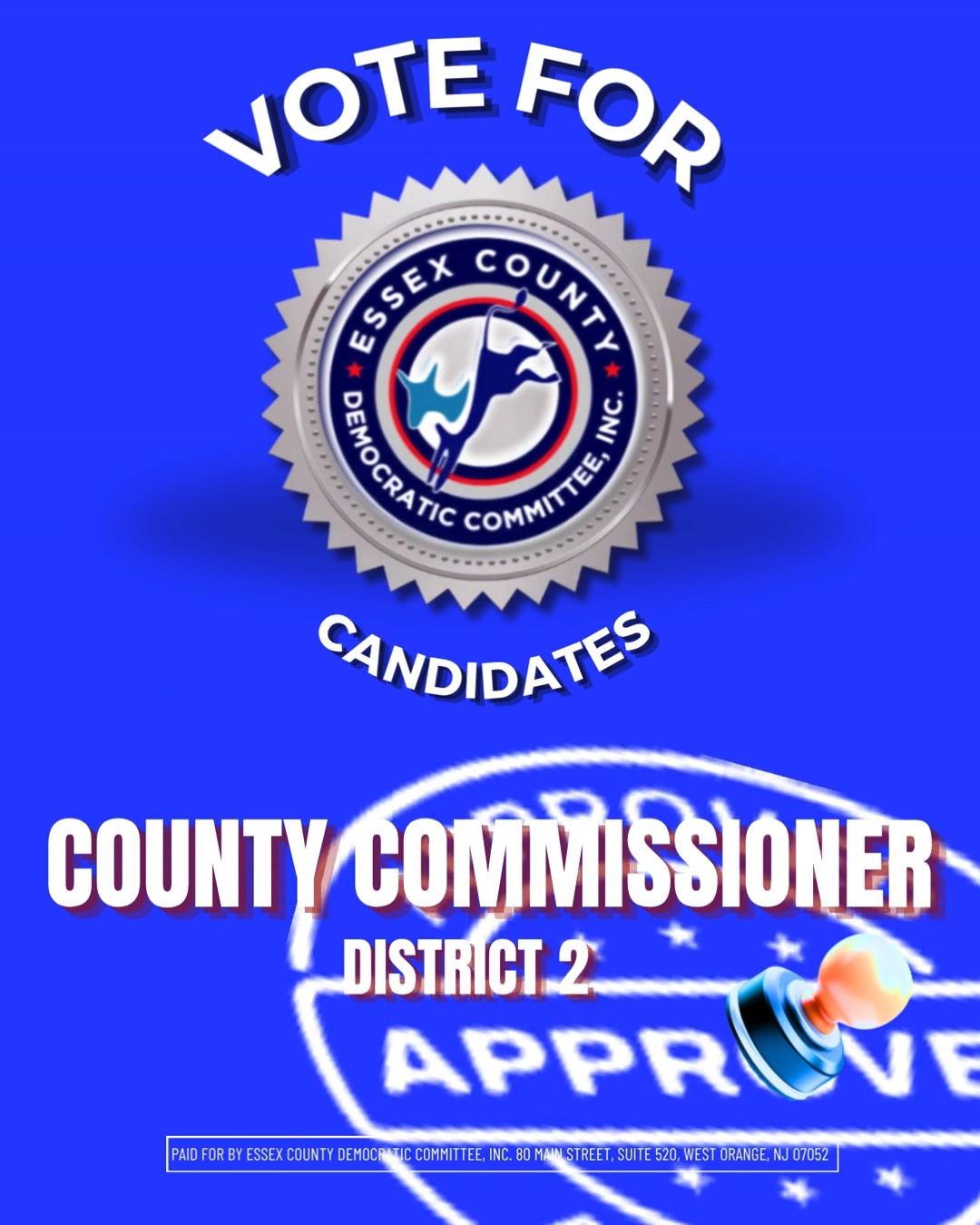 The Essex County Democratic Committee, Inc. has officially endorsed a slate of candidates who reflect the values, priorities, and vision we believe in for our communities.
Get to know A'dorian Murray-Thomas, County Commissioner, District 2.
Follow us at @essecountydems and visit www.essexdems.org//2026-endorsed-candidates to learn more about the candidates running in the June 2nd Primary.
Drop #EssexDemsEndorsed in the comments below to show your support.
#Adorianmurraythomas #essexdemsendorsed #vote2026 #essexcountynj