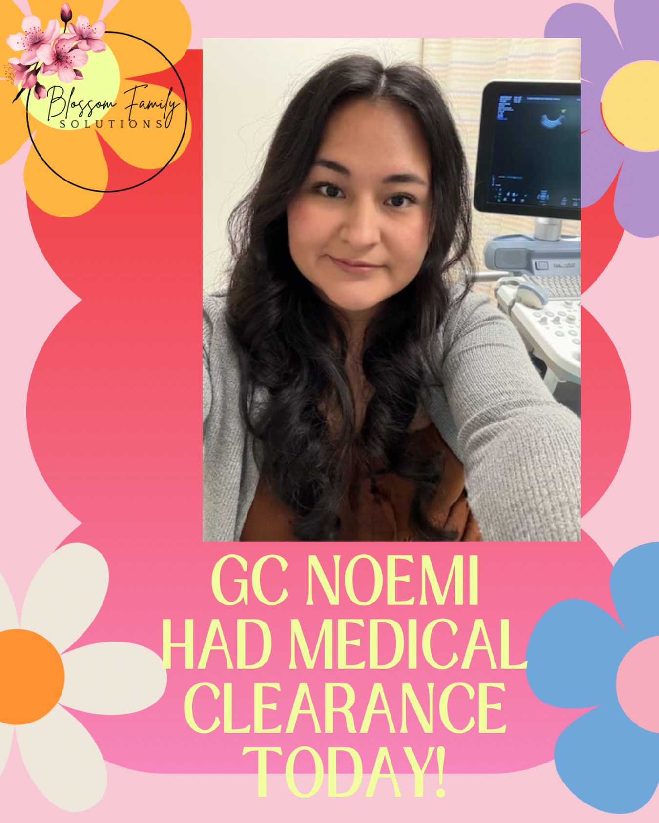GC Noemi had medical clearance today!! One step closer! #surrogate #surrogacy #medicalclearance #blossomfamilysolutions #extremebabysitting