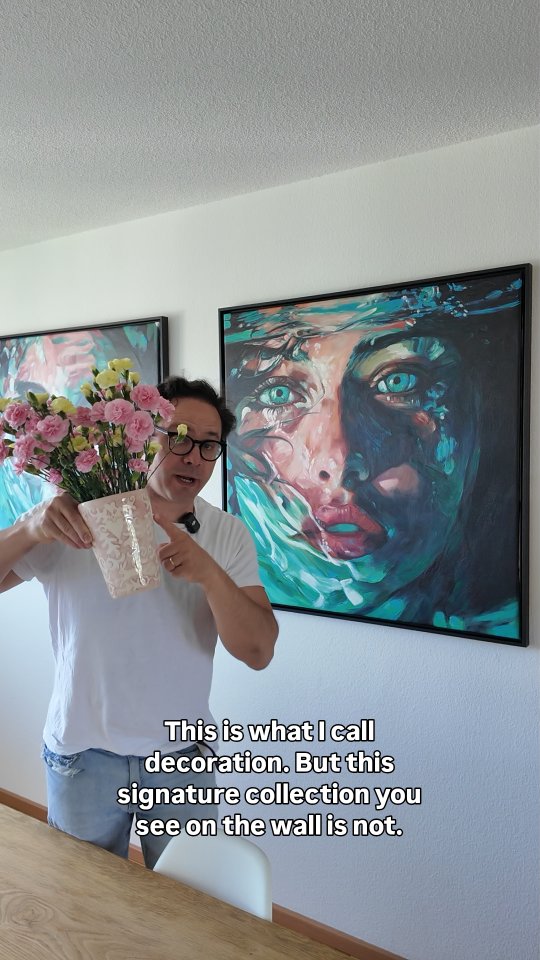 Most people think art in a clinic is just decoration.
I don’t see it like that.
What you put on your walls is actually the first feeling your client gets when they walk in. Before any treatment, before any conversation… there is already an impression.
These two pieces are from my latest Signature Collection “Mermaids”.
They are already reserved for a major client.
But I’m currently working on more pieces in this direction.
If you’re designing or upgrading a reception space, especially in a clinic or any high-end environment, and you want something that actually says something about you — not just fills a wall — feel free to reach out.
You can also see the collection in person here in Zurich.
