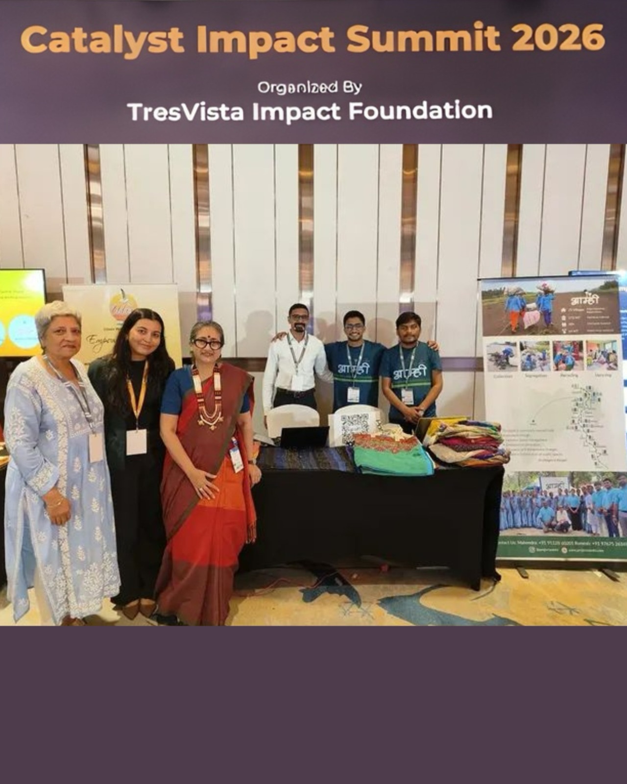 Thrilled to be at the Catalyst Impact Summit organised by TresVista- where impact moves from conversation to collaboration, a high-level platform bringing together NGOs, CSR leaders, impact investors, and changemakers.