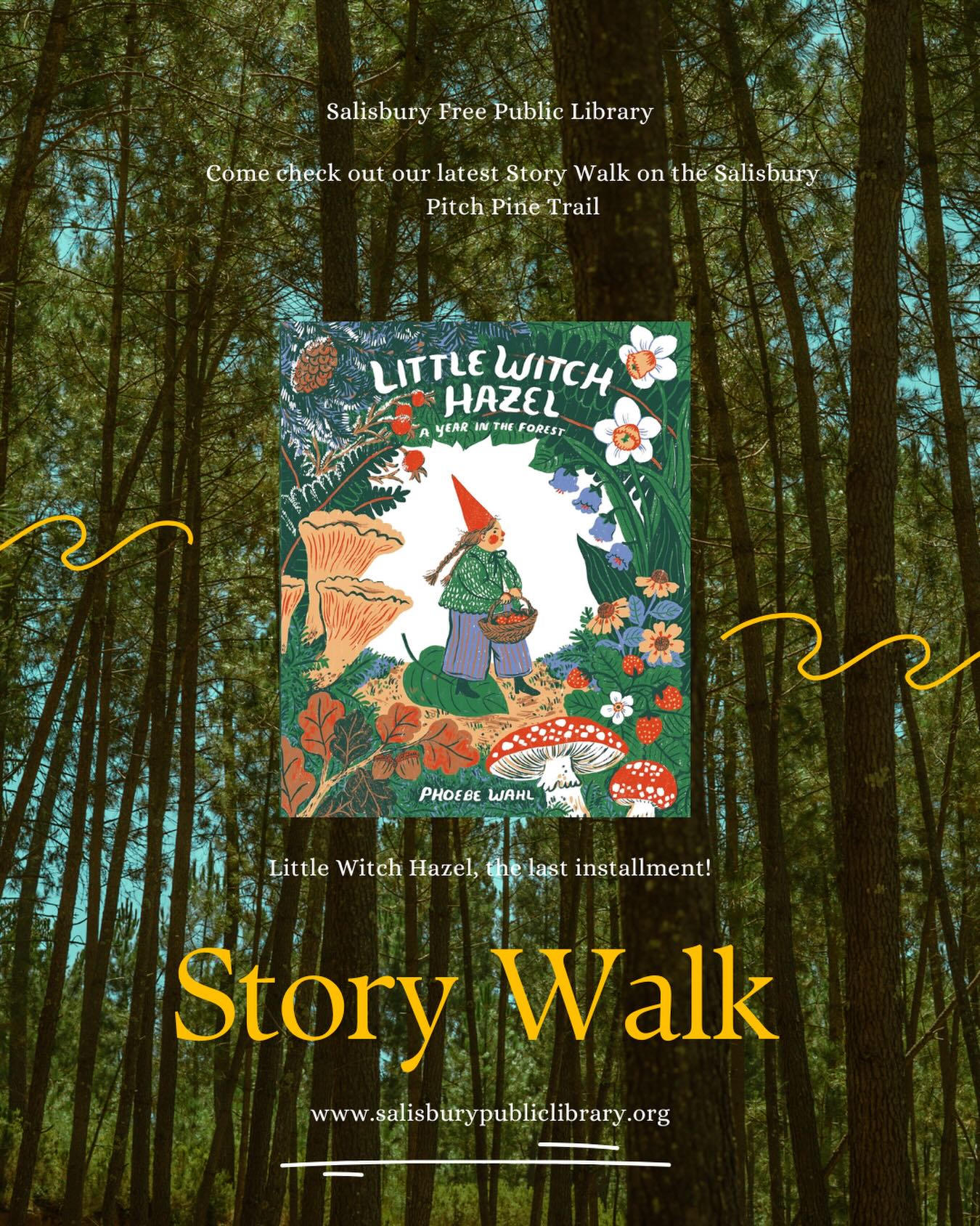 With this lovely spring weather out there, check out the latest Story Walk on the Pitch Pine Trail! It’s the last installment of Little Witch Hazel (though it’s the first in the book)- one of my favorite picture books in the Library.