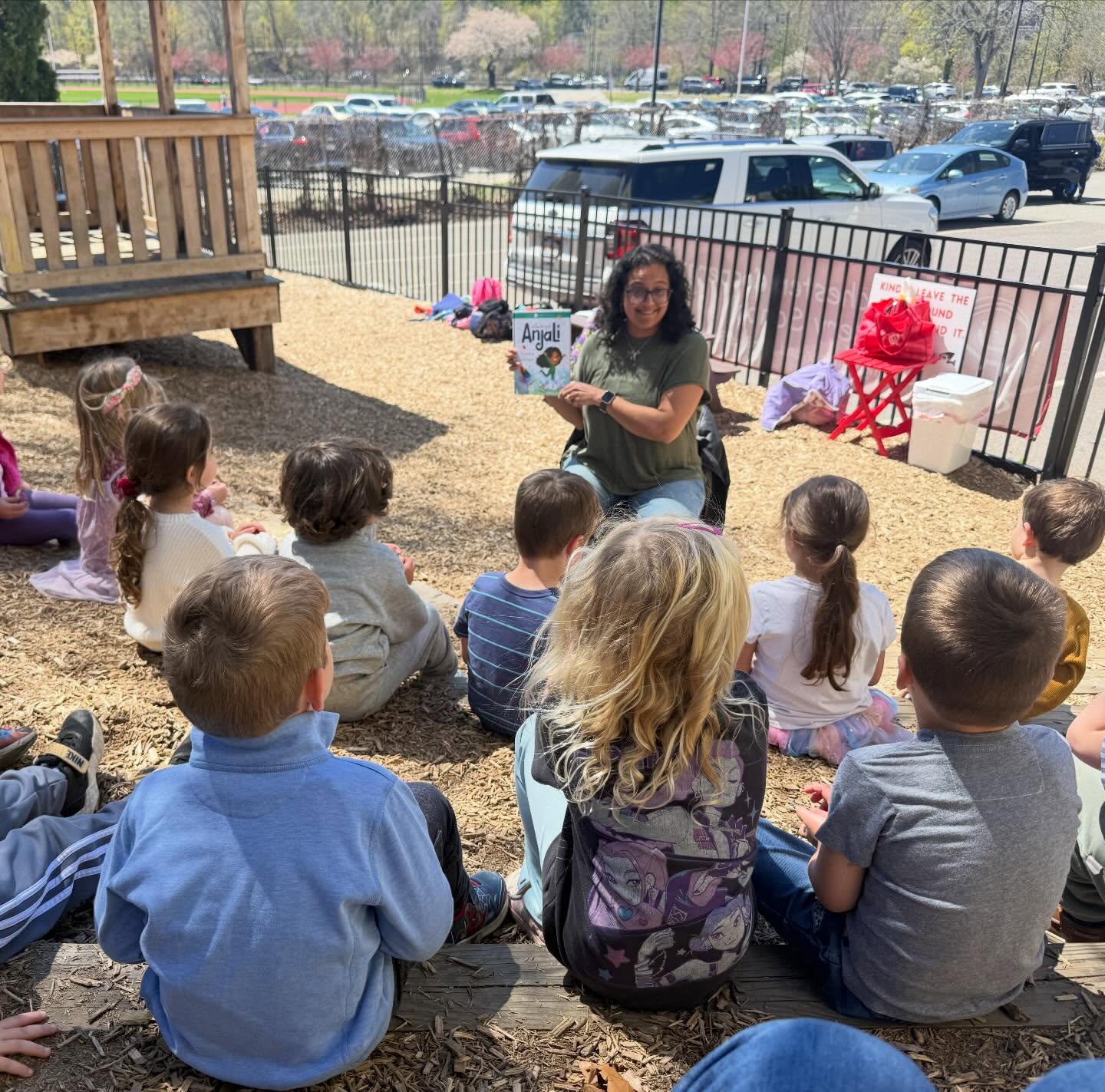 It was the perfect afternoon for our first mystery reader! Thank you, Poojah. ❤️”Always Anjali” by Sheetal Sheth was a great story to share focusing on self-acceptance and celebrating diversity.
