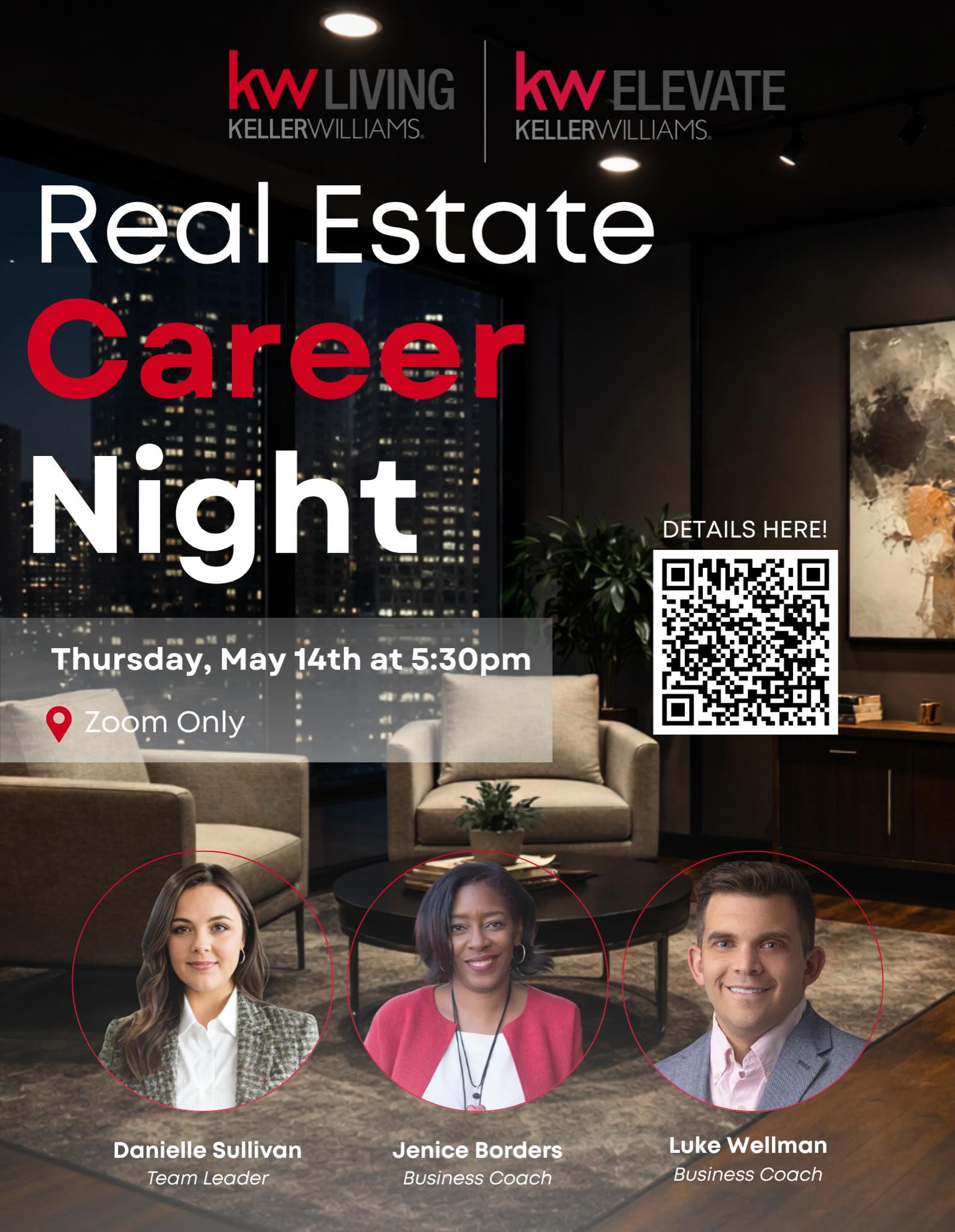 Curious about a career in real estate? 👀
Come see what it’s really like behind the scenes and what it takes to build something big 💼✨
Join us for Career Night and take the first step toward your next move 🏡🔥
