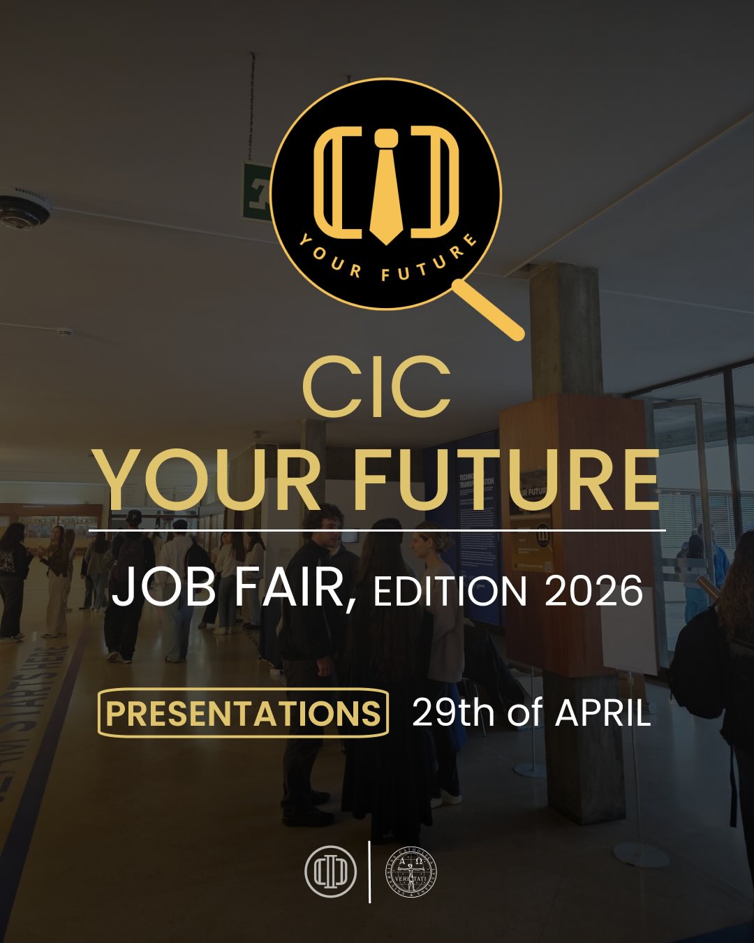 The 4th edition of CIC Your Future is almost here, and we are excited to share the company presentations that will take place throughout the day.
These sessions are a unique opportunity to hear directly from leading firms, discover their areas of expertise, and gain valuable insights into the career paths and opportunities they offer across finance, consulting, and banking.
Be sure to check the schedule and join the presentations that interest you the most. We look forward to seeing you there.
Católica Porto Investment Club
Your future. Your choice.