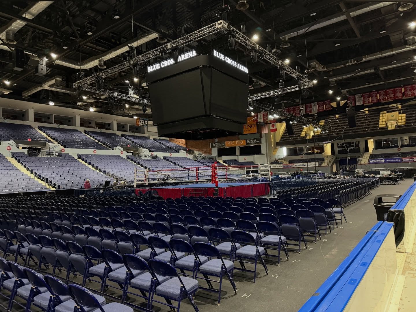 We are proud to have our competition ring be used by champions in Rochester’s Blue Cross Arena! Pro-Am card coming up!!