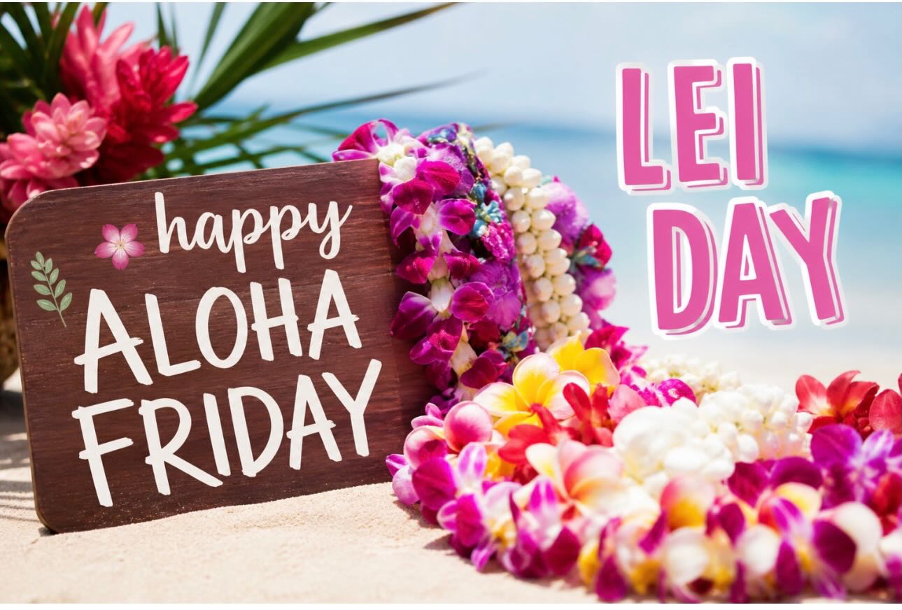Happy Aloha Friday and Happy Lei Day!
May 1st in Hawaii is Lei Day where we honor the tradition of giving and receiving beautiful Leis.
#leiday #mayone #honolulu #thehawaiiconnection #hawaii