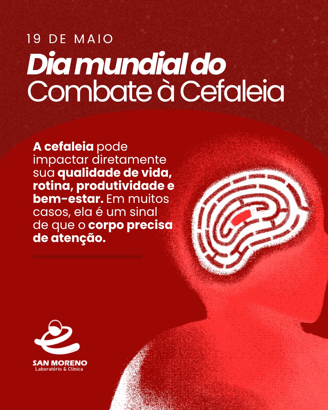 Enxaquecas, dores tensionais e outros tipos de cefaleia merecem acompanhamento médico e investigação adequada. Cuidar da sua saúde é também ouvir os sinais que seu corpo dá diariamente.
Não normalize a dor. Procure orientação médica e tenha mais qualidade de vida. ✨
#DiaMundialDeCombateÀCefaleia #Saúde #QualidadeDeVida #Cefaleia #Enxaqueca #BemEstar #SaúdeEmPrimeiroLugar