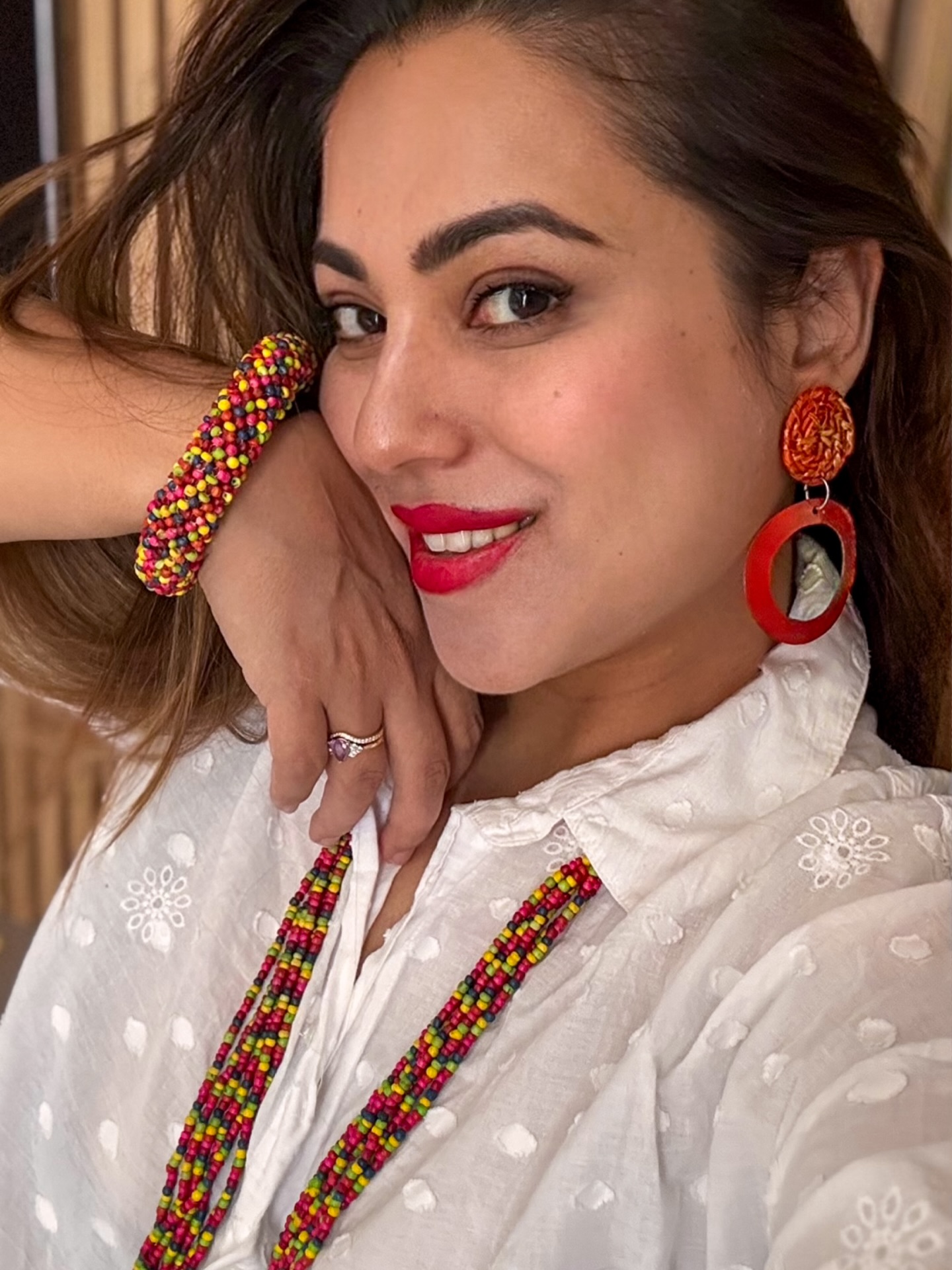 You ask “where’s the style part of STYLEtourista?”, well here you go: its mainly the jewelries i create 🫶🏻🥰 so here’s a little postpartum glow-up fashionista post. Just because the sun is shining ☀️ i’m leaving to the tropical islands 🏝️ in a bit and Mimi is feeling it 😍 Ps. Selling this beautiful colorful jewelry 💎 set. DM me if your interested 🥰 small collection is online at www.styletourista.com