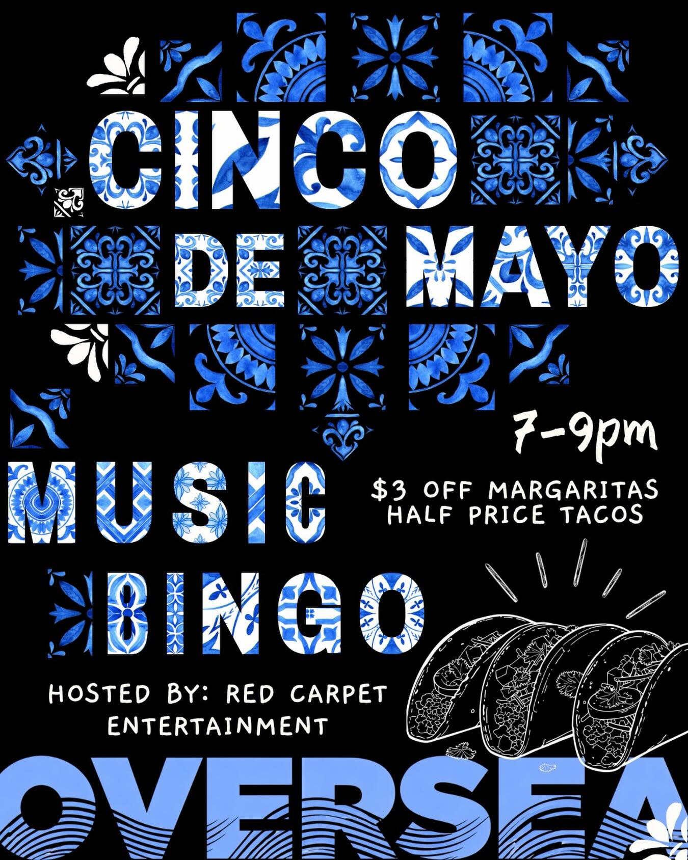 Mixing your favorites! Taco Tuesday, Music Bingo, and a party! Check out Red Carpet Entertainment and play Music Bingo this Cinco de Mayo with crazy food and drink deals!
🗓 Tuesday, May 5th
📍 9315 Snowden River Pkwy Suite J, Columbia, MD
🕗 7-9pm